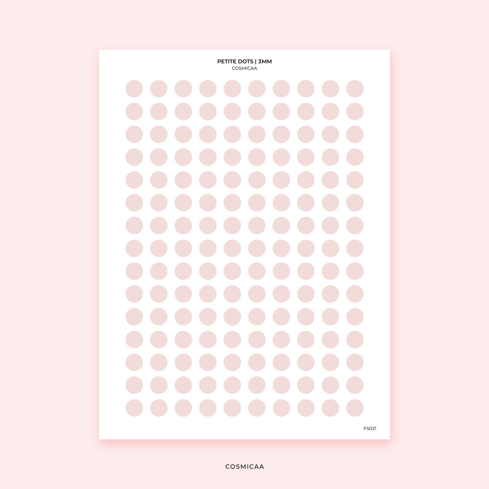 Petite Dots (3mm) - Planner Stickers