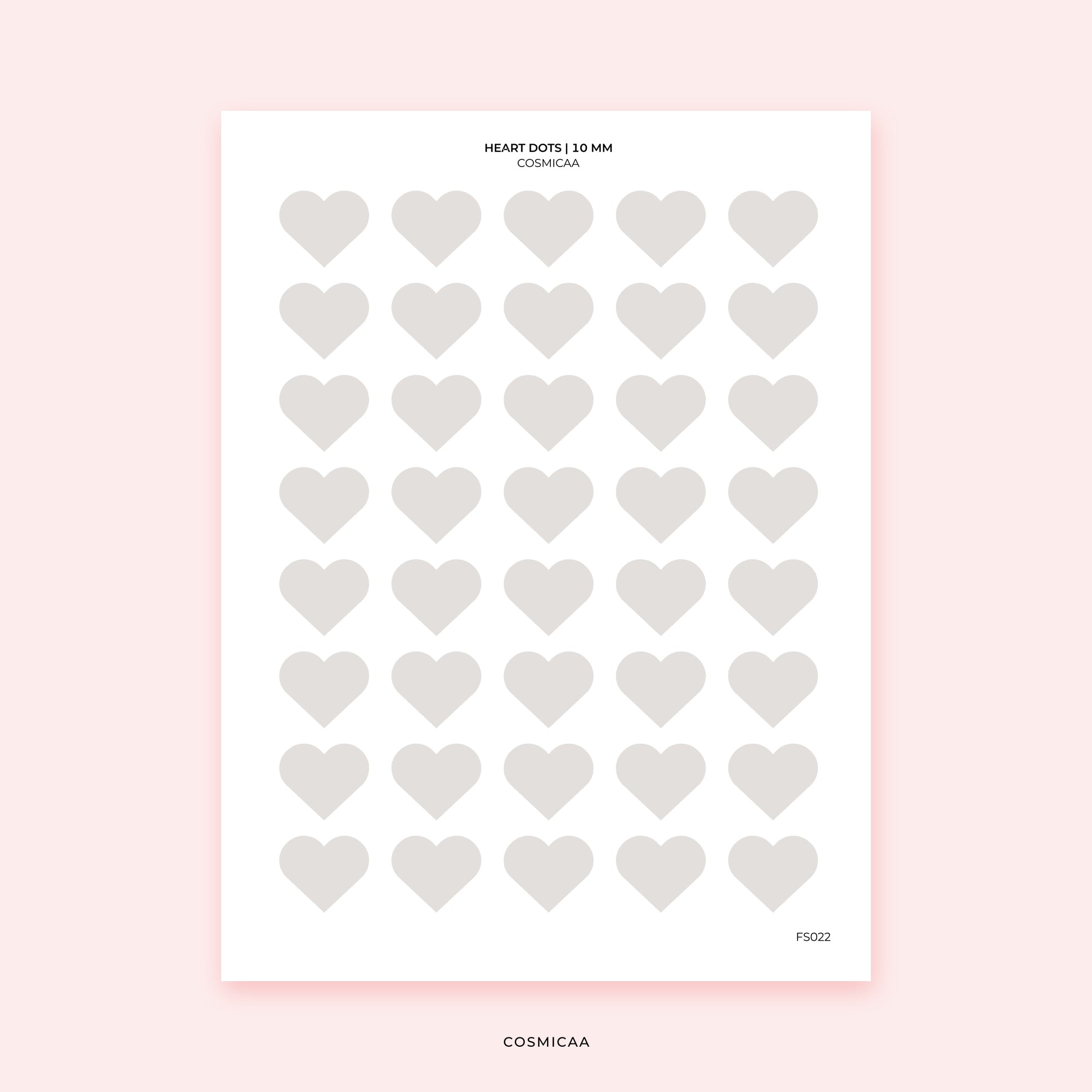 Heart dots - Planner Stickers