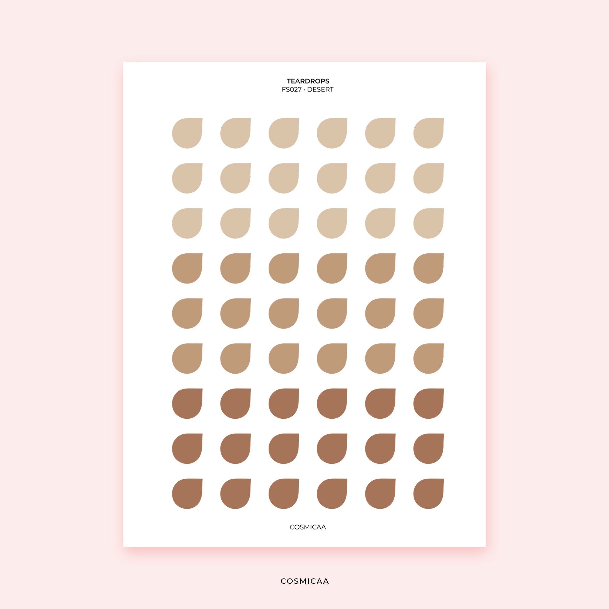 Dot Teardrops - Planner stickers