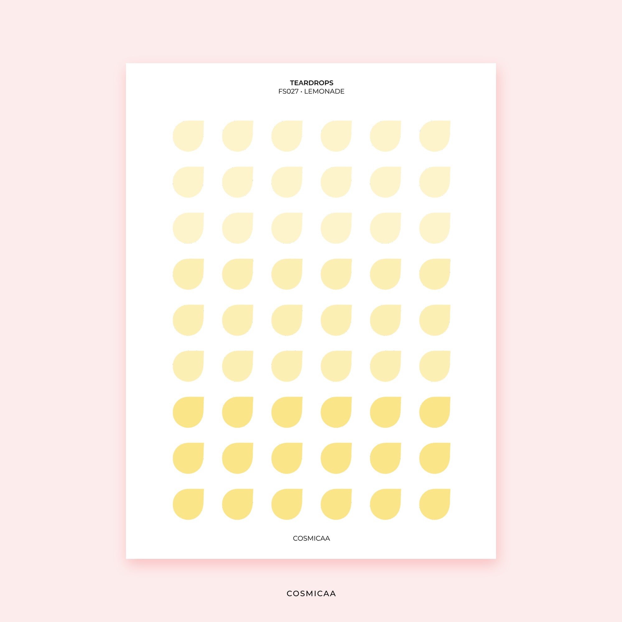 Dot Teardrops - Planner stickers