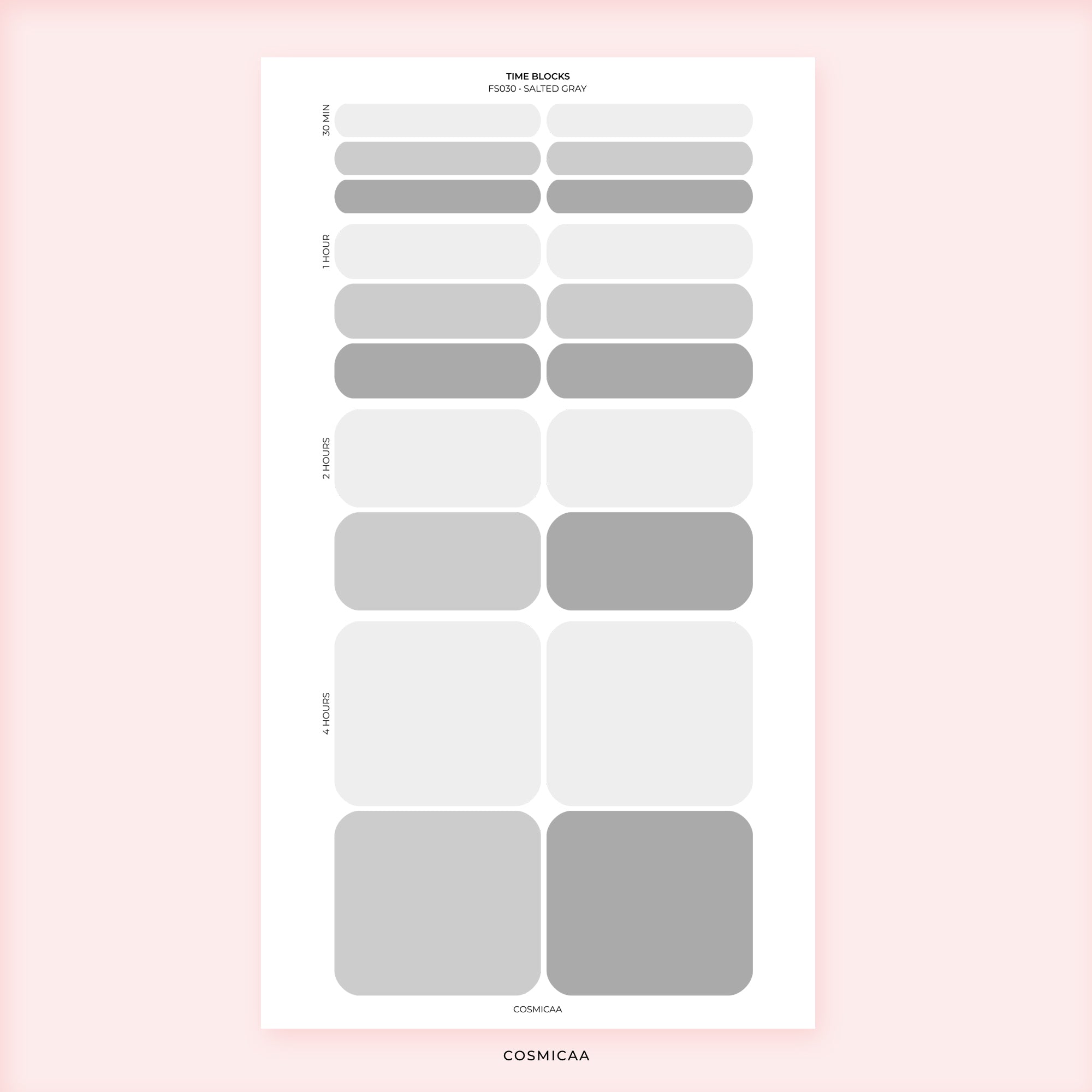 Time Block - Planner stickers