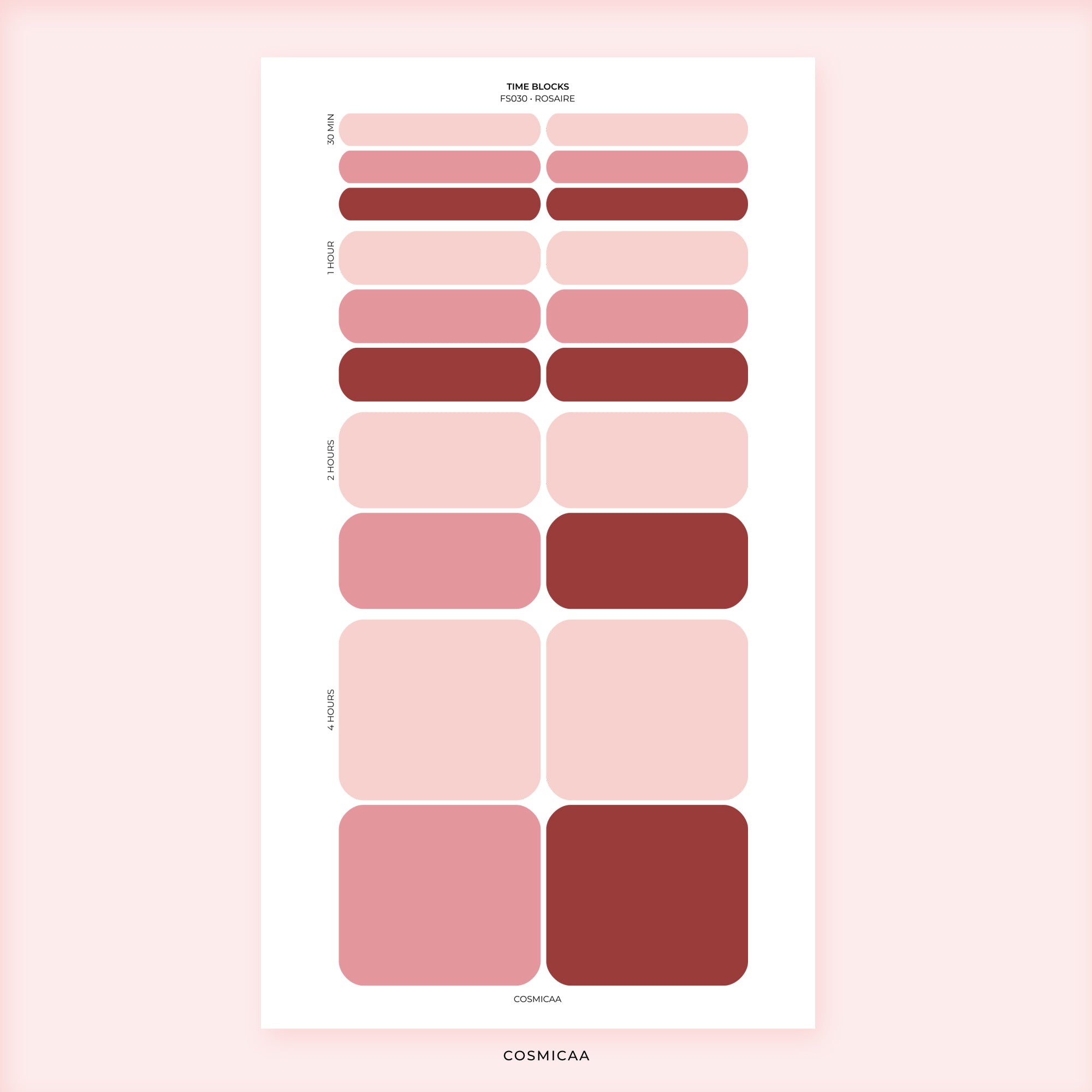 Time Block - Planner stickers