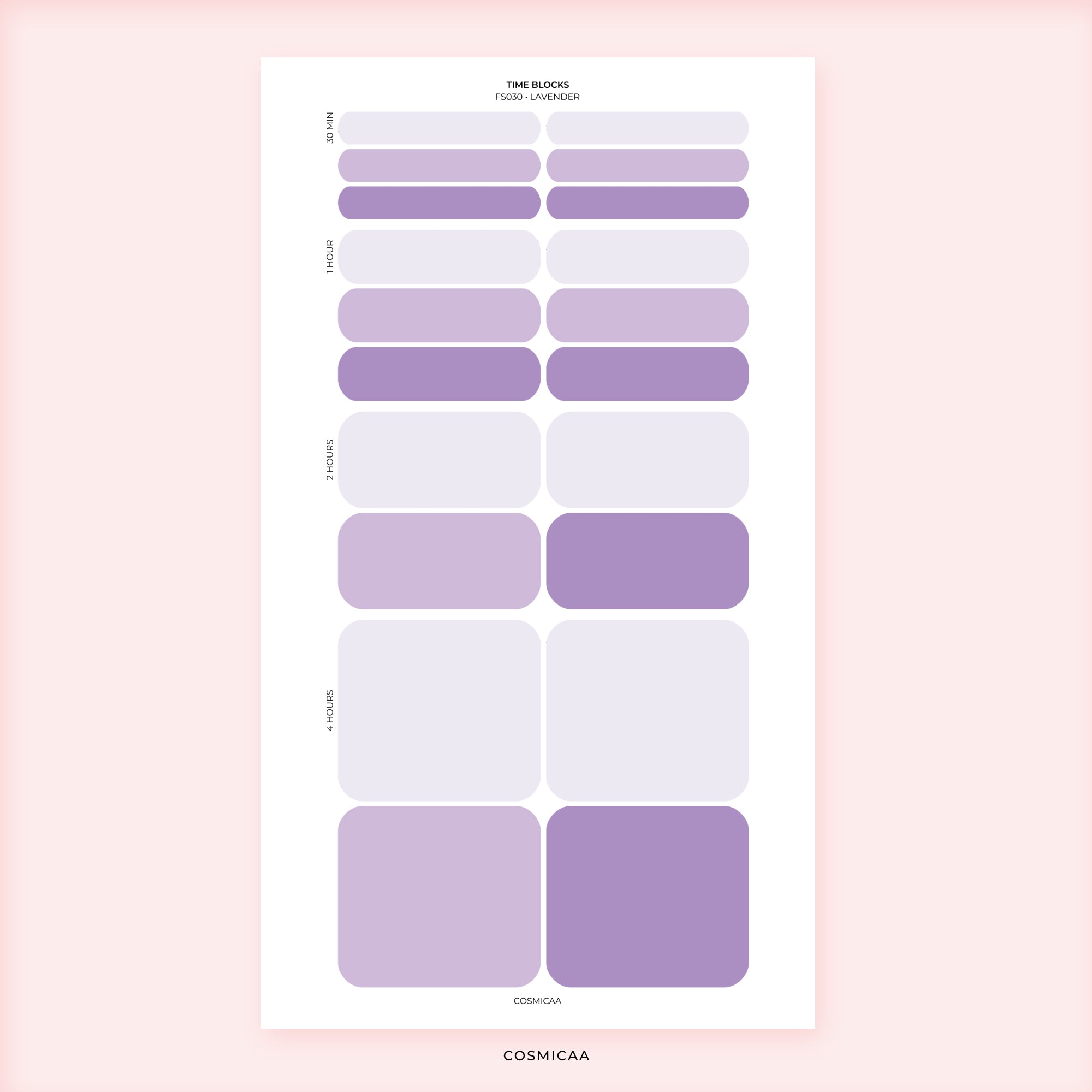 Time Block - Planner stickers