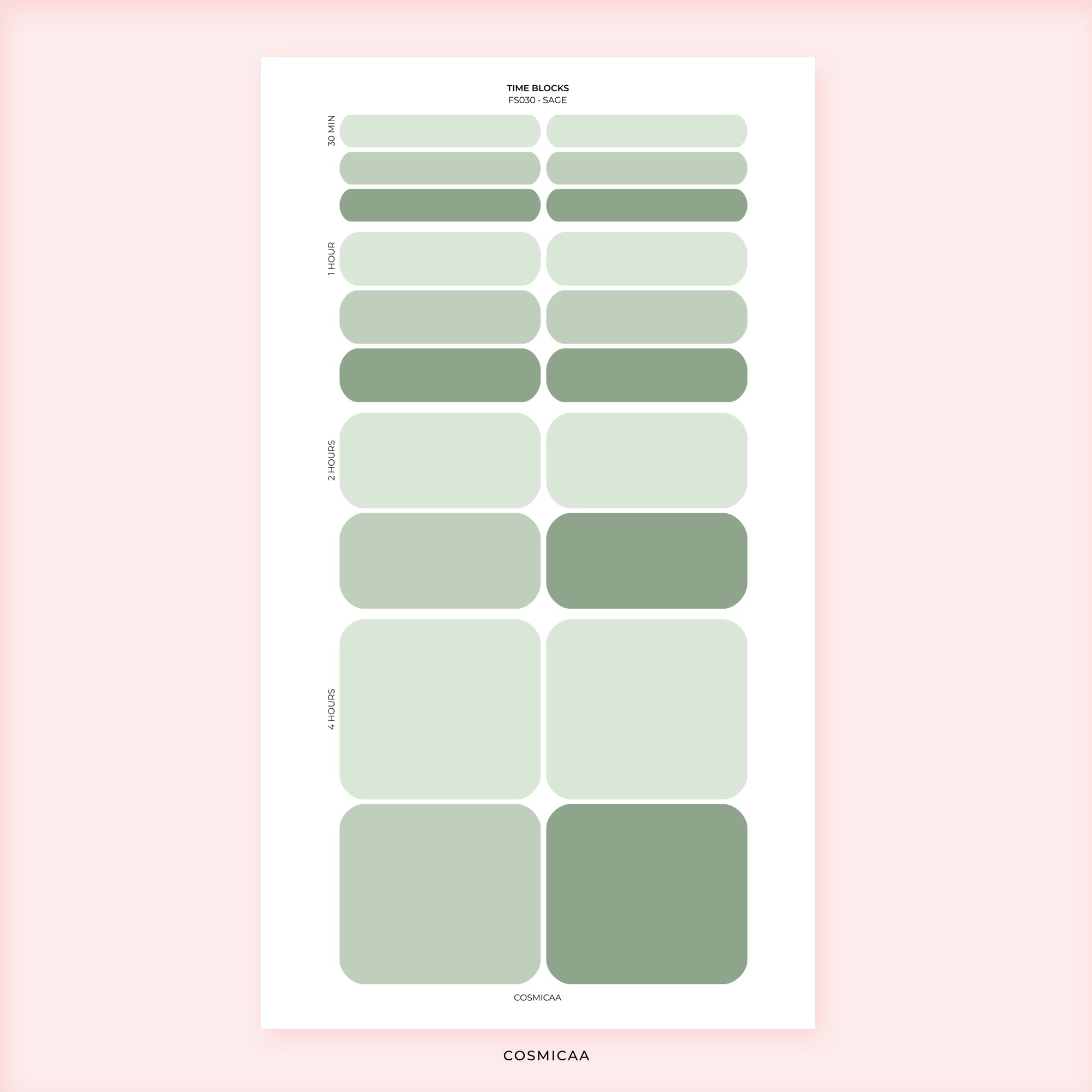Time Block - Planner stickers