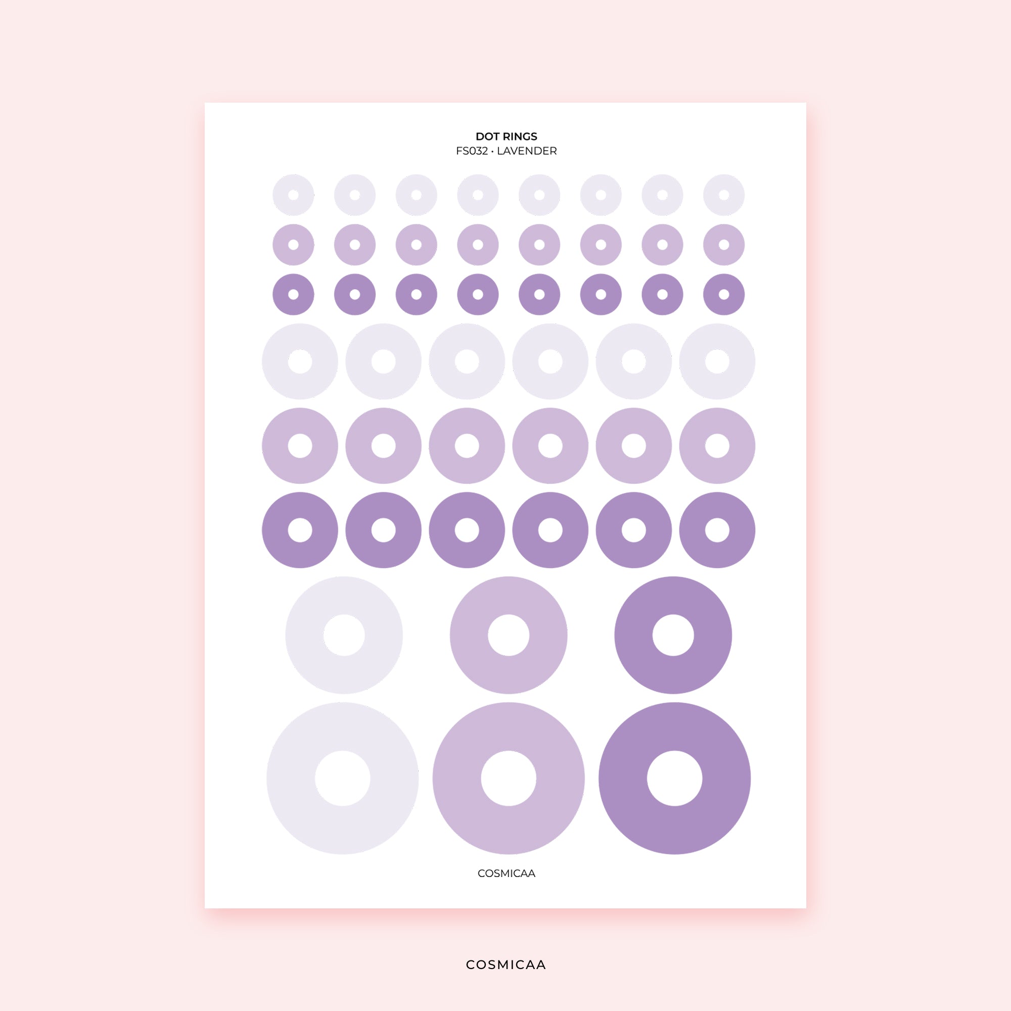 Dots and Rings - Planner stickers