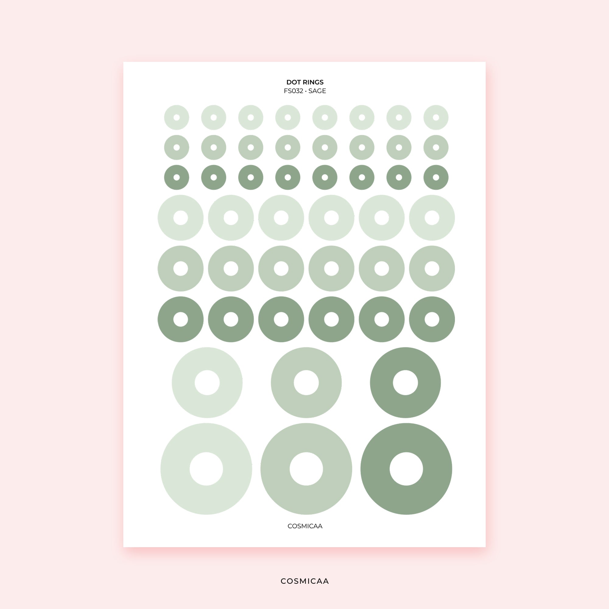 Dots and Rings - Planner stickers