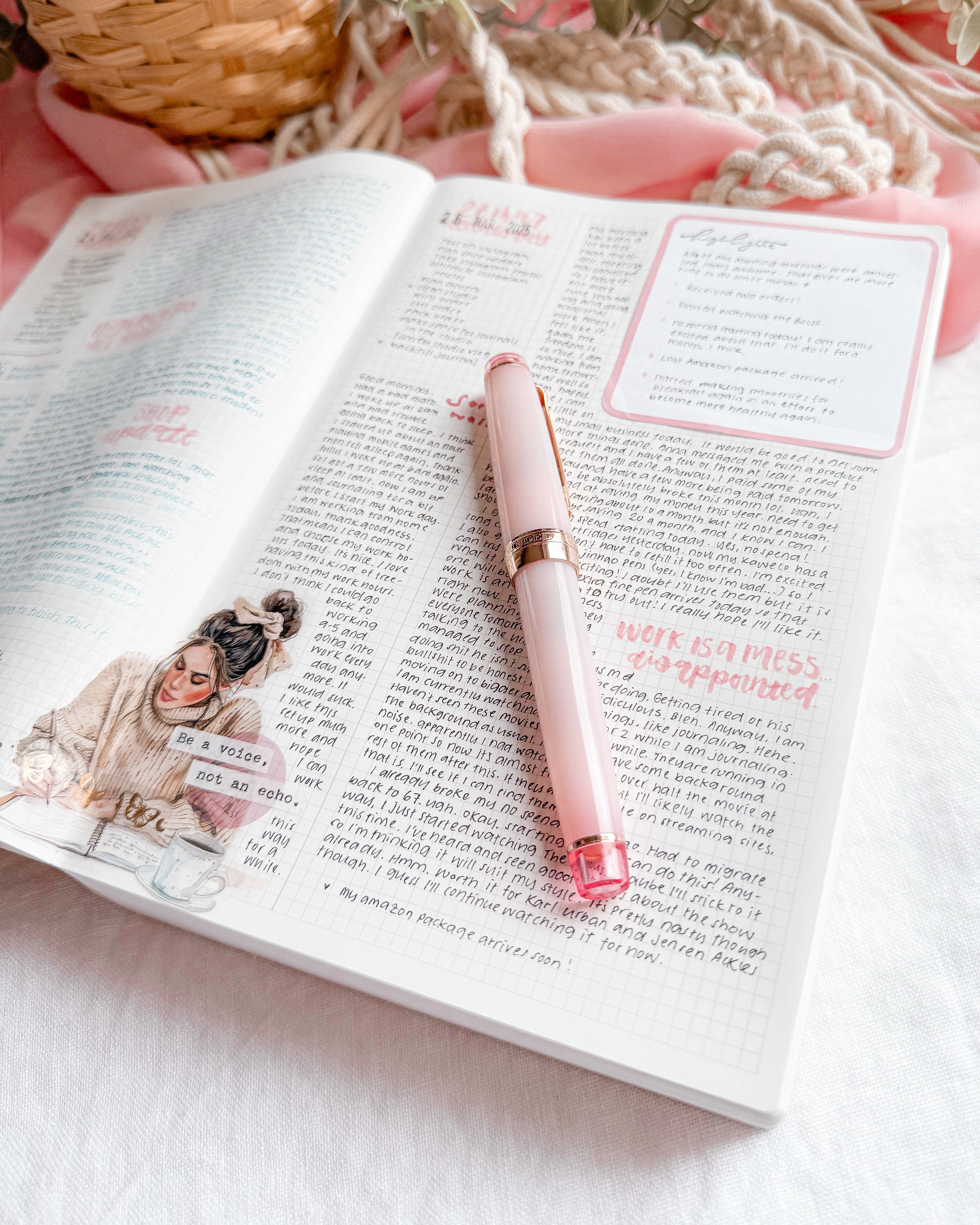 B6 - The Cozy Journal - Grid Notebook (800 pages)