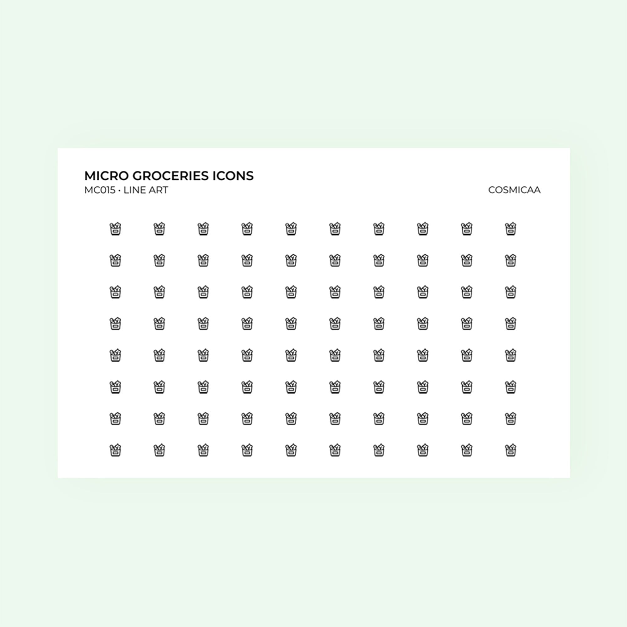 Micro icons - Groceries