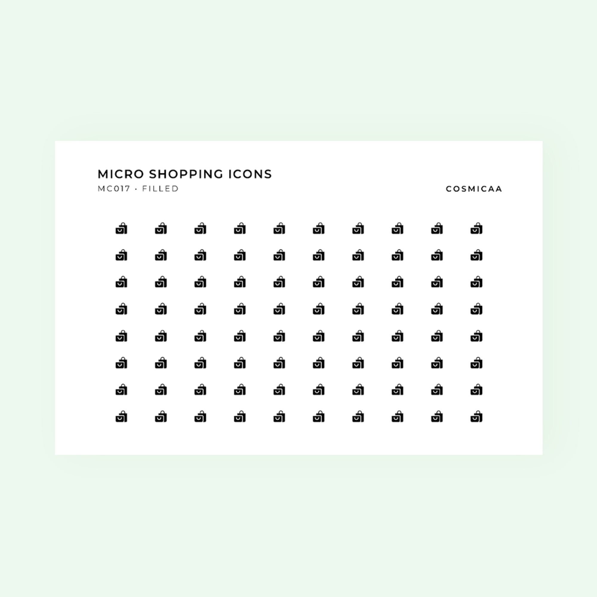 Micro icons - Shopping