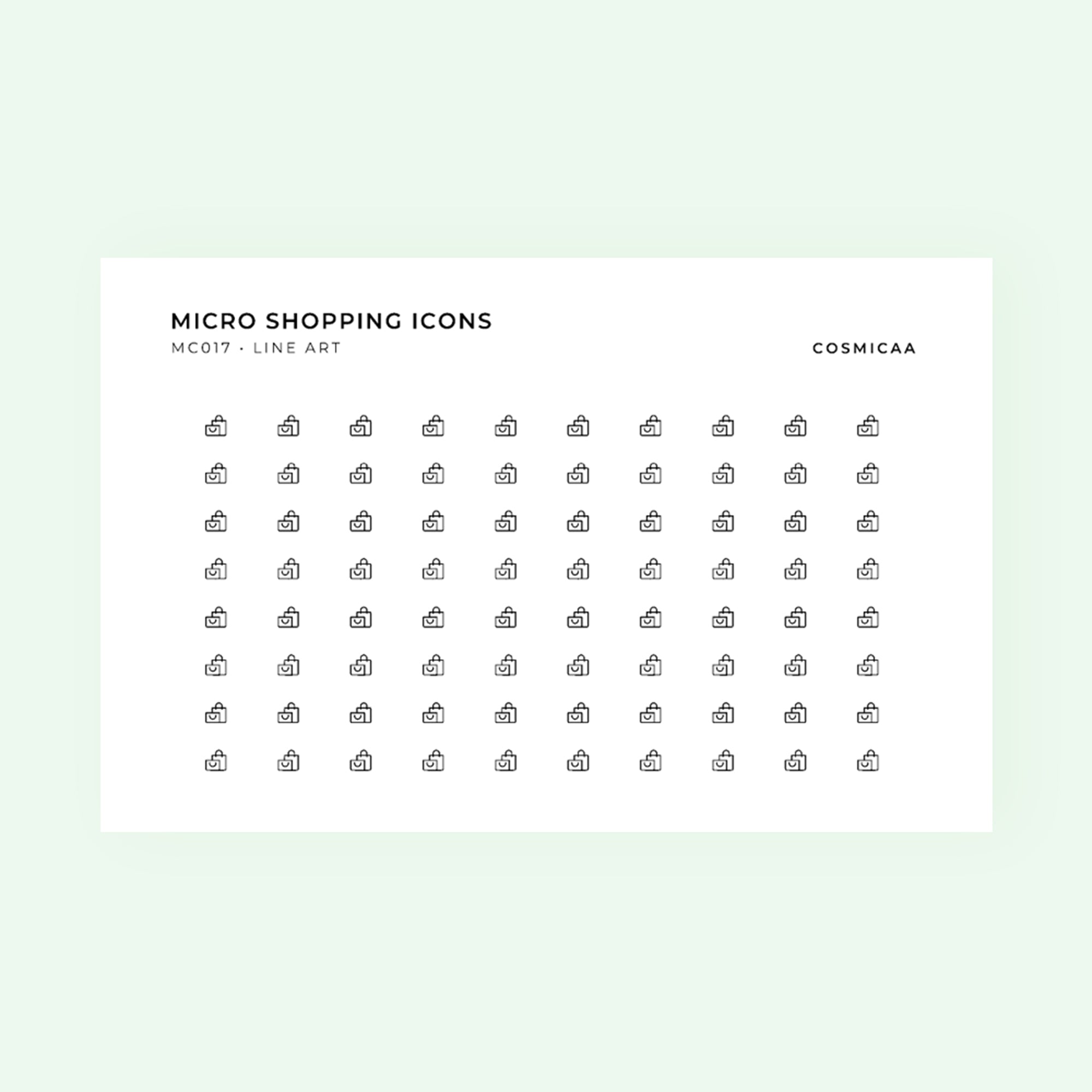 Micro icons - Shopping