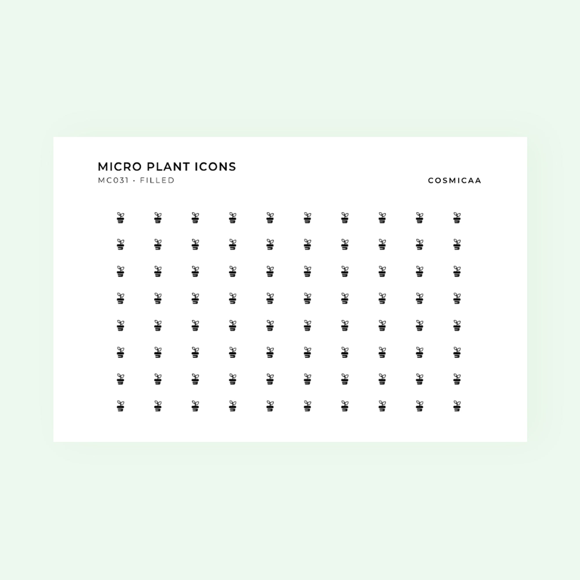 Micro icons - Plants