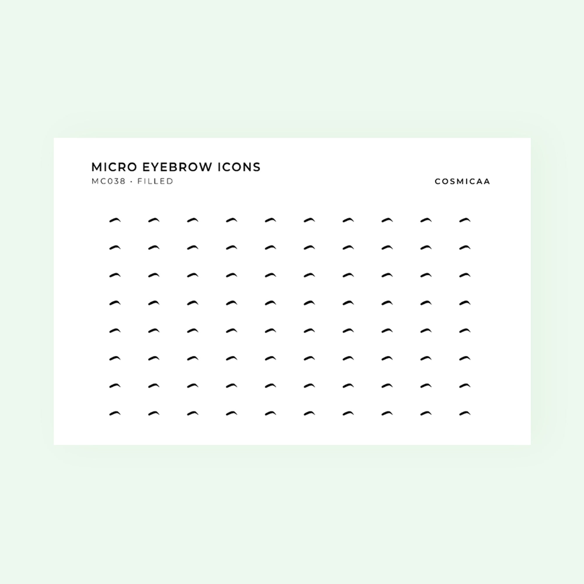 Micro icons - Eyebrows