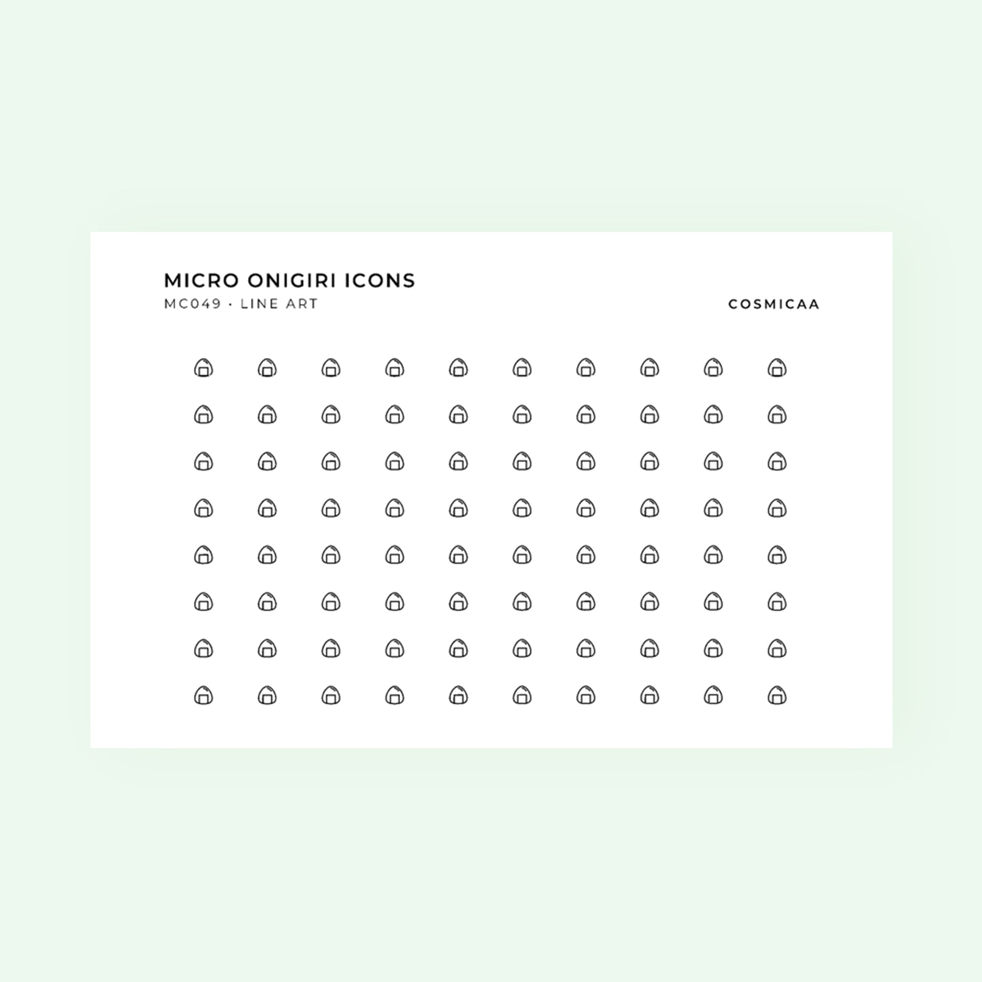 Micro icons - Onigiri