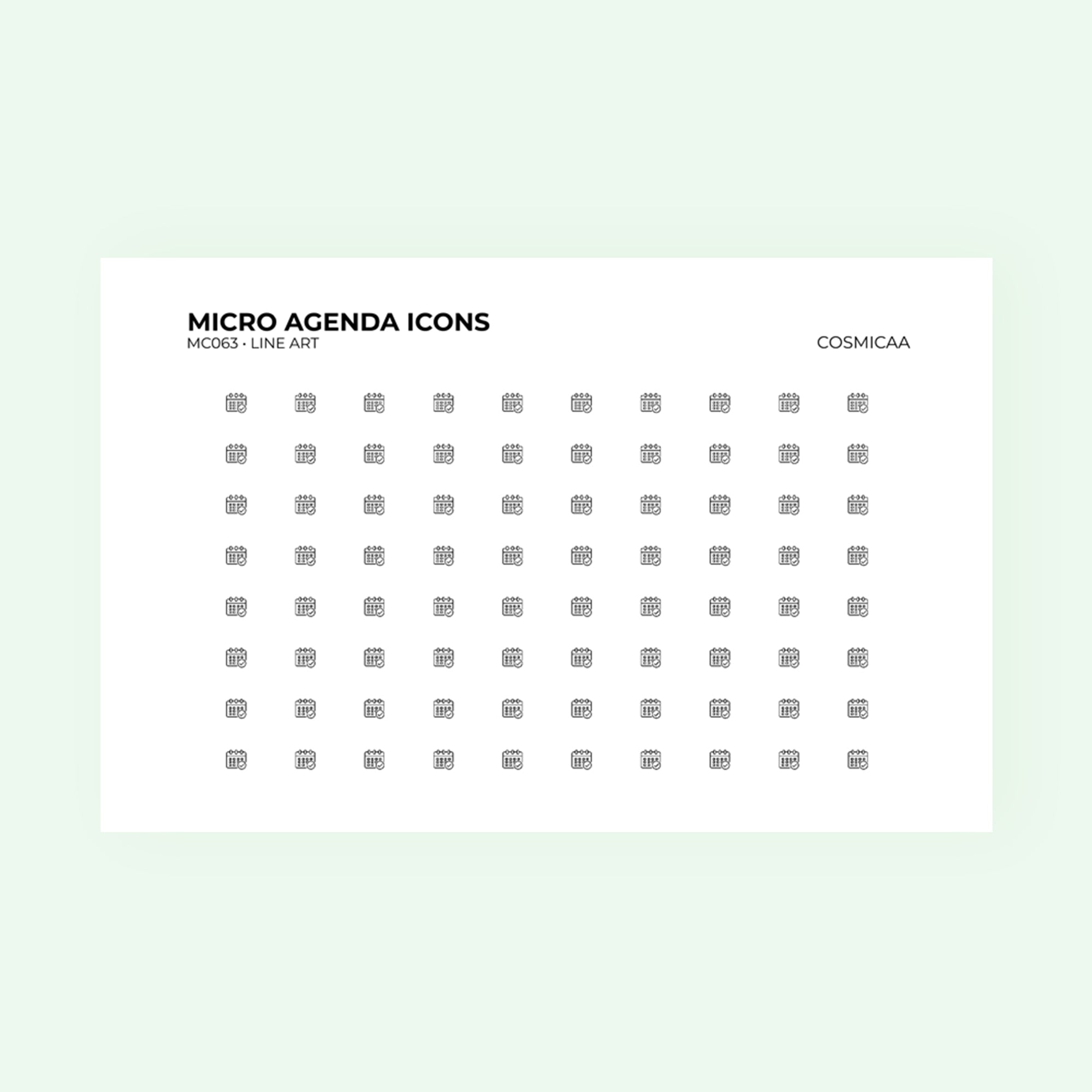 Micro icons - Agenda