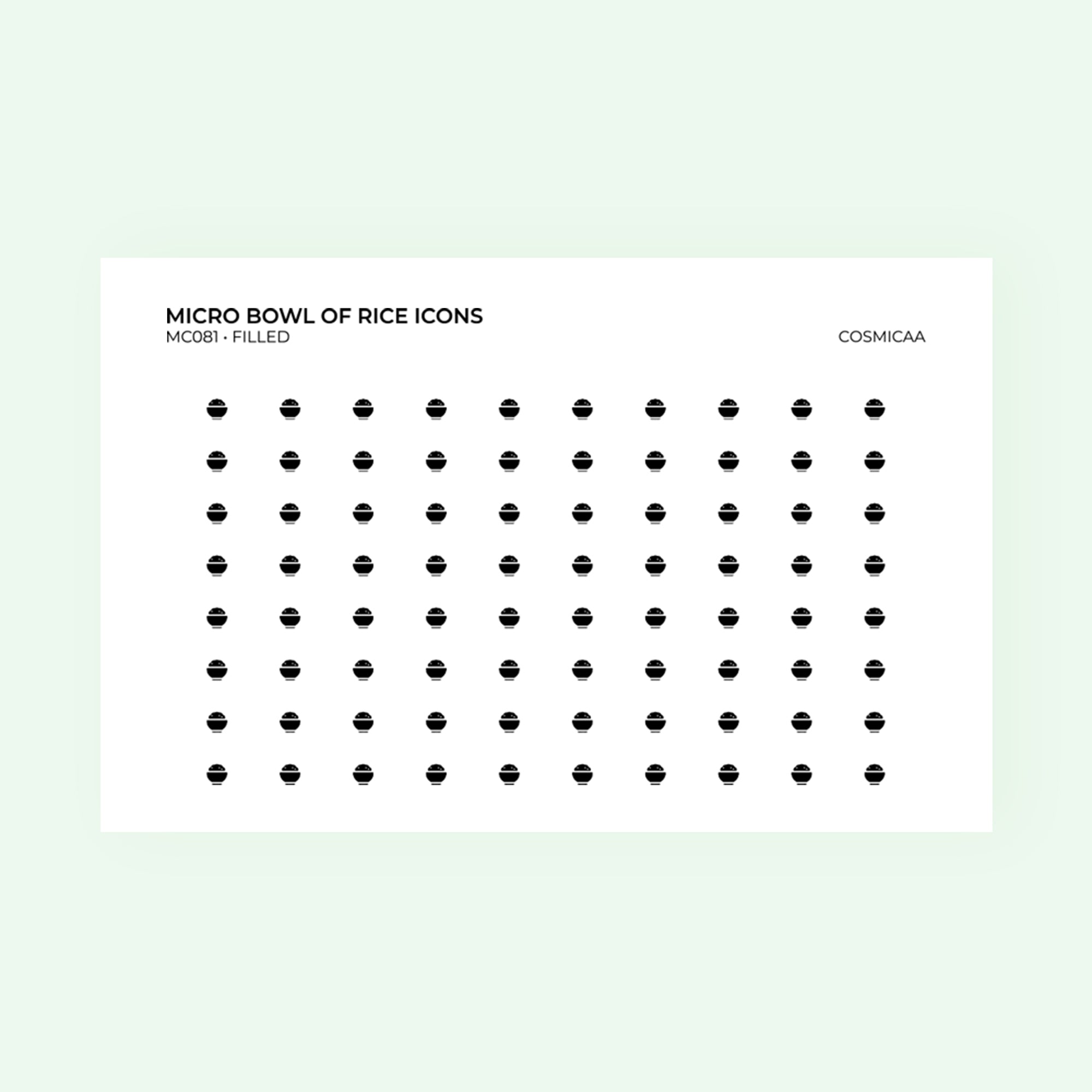 Micro icons - Bowl of rice