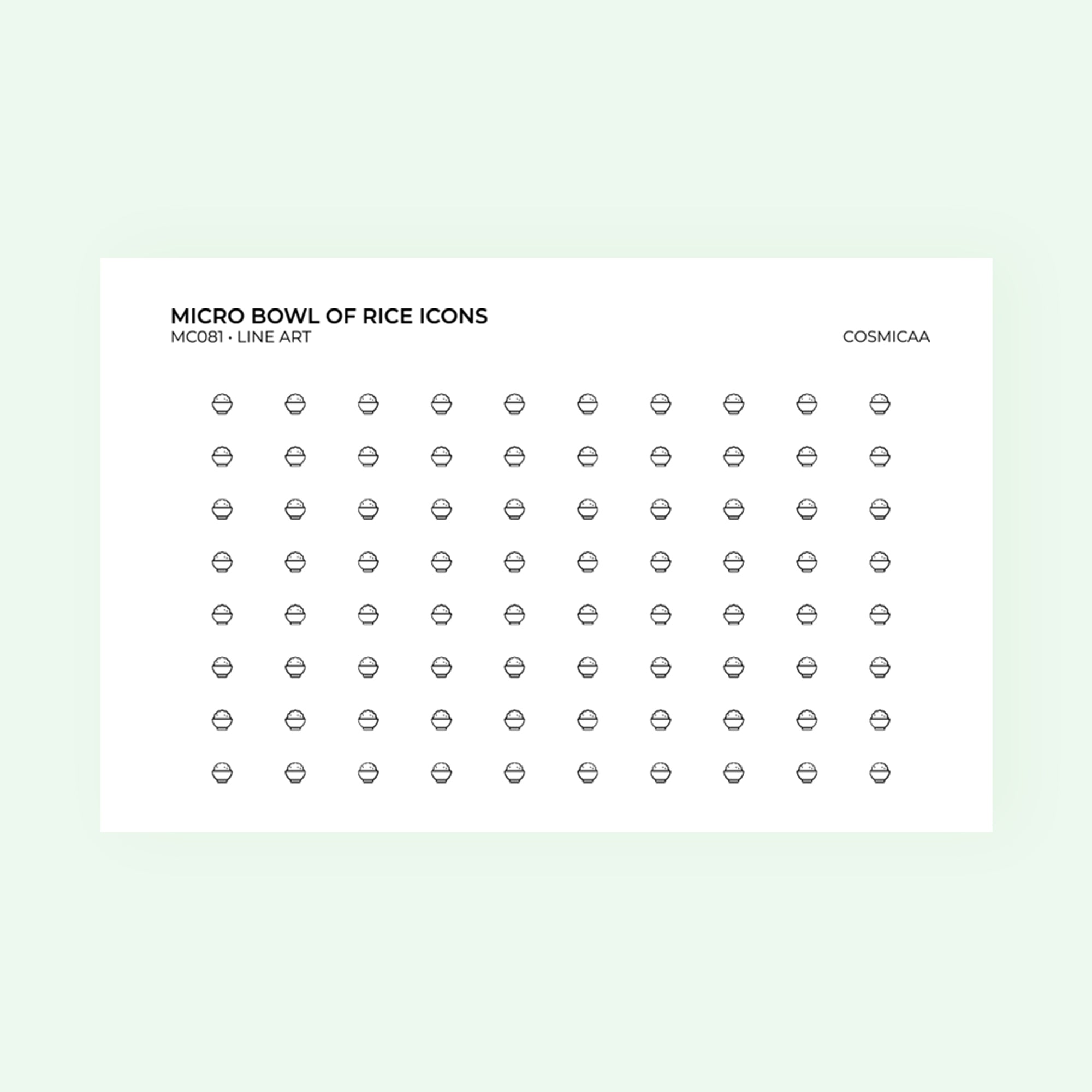 Micro icons - Bowl of rice