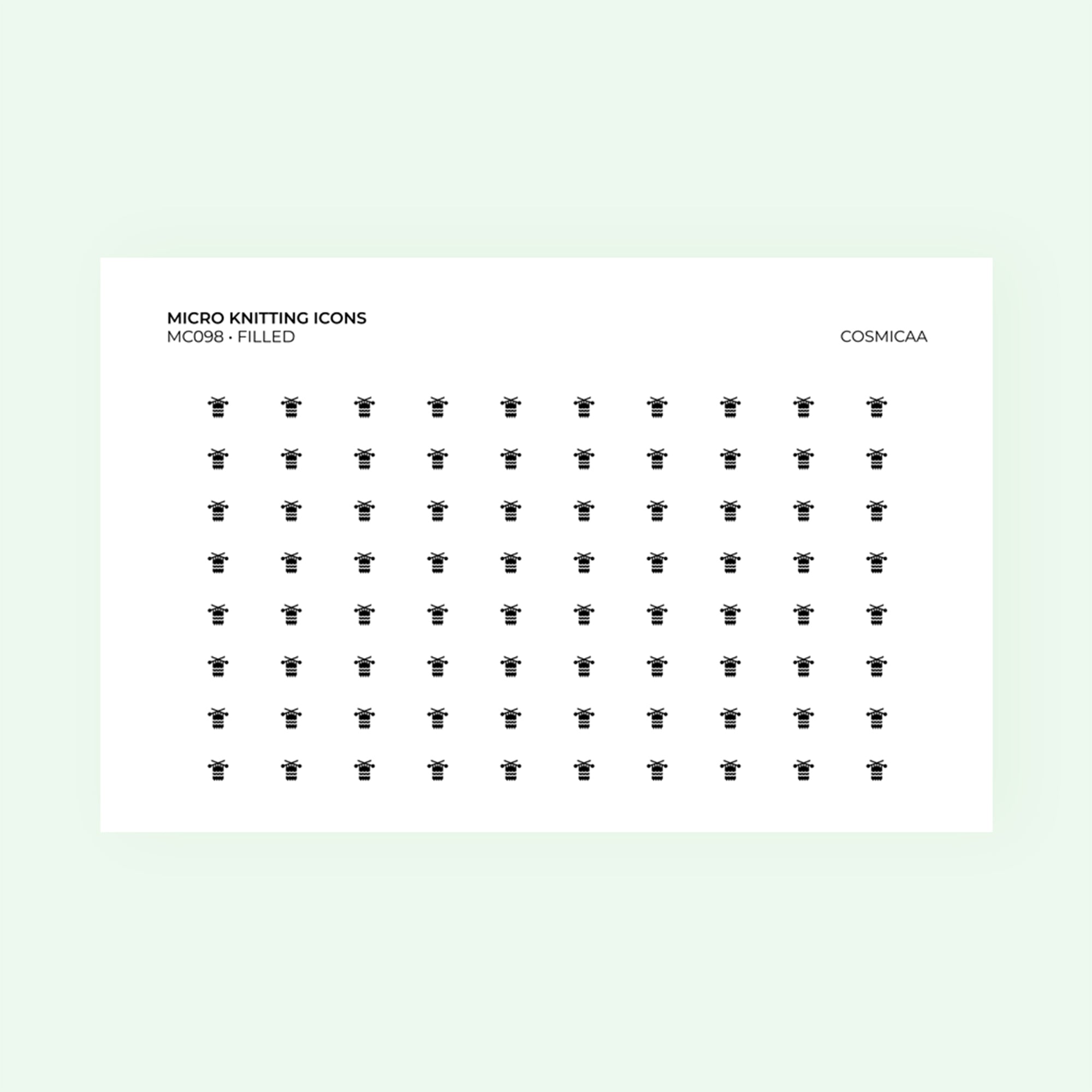 Micro icons - Knitting