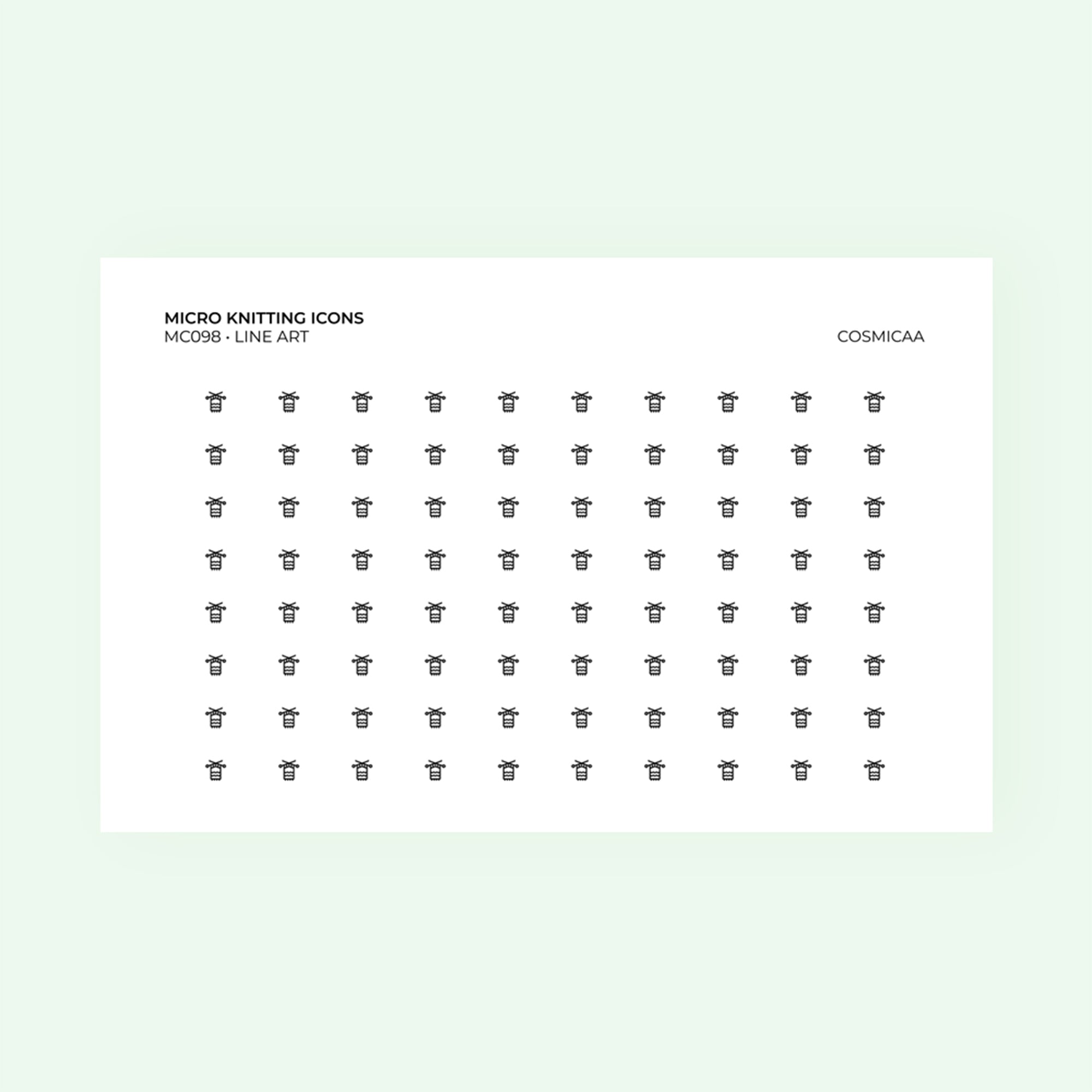 Micro icons - Knitting