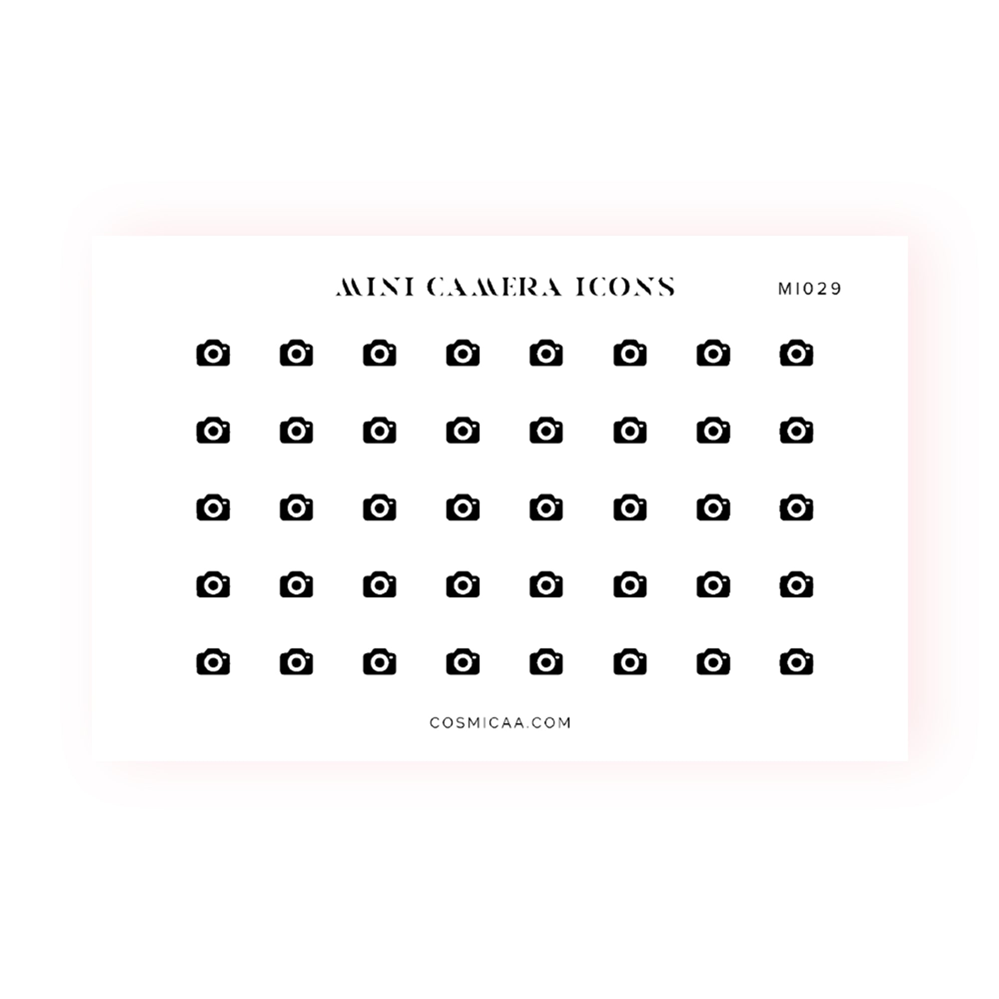 Mini Camera Icons - Planner stickers