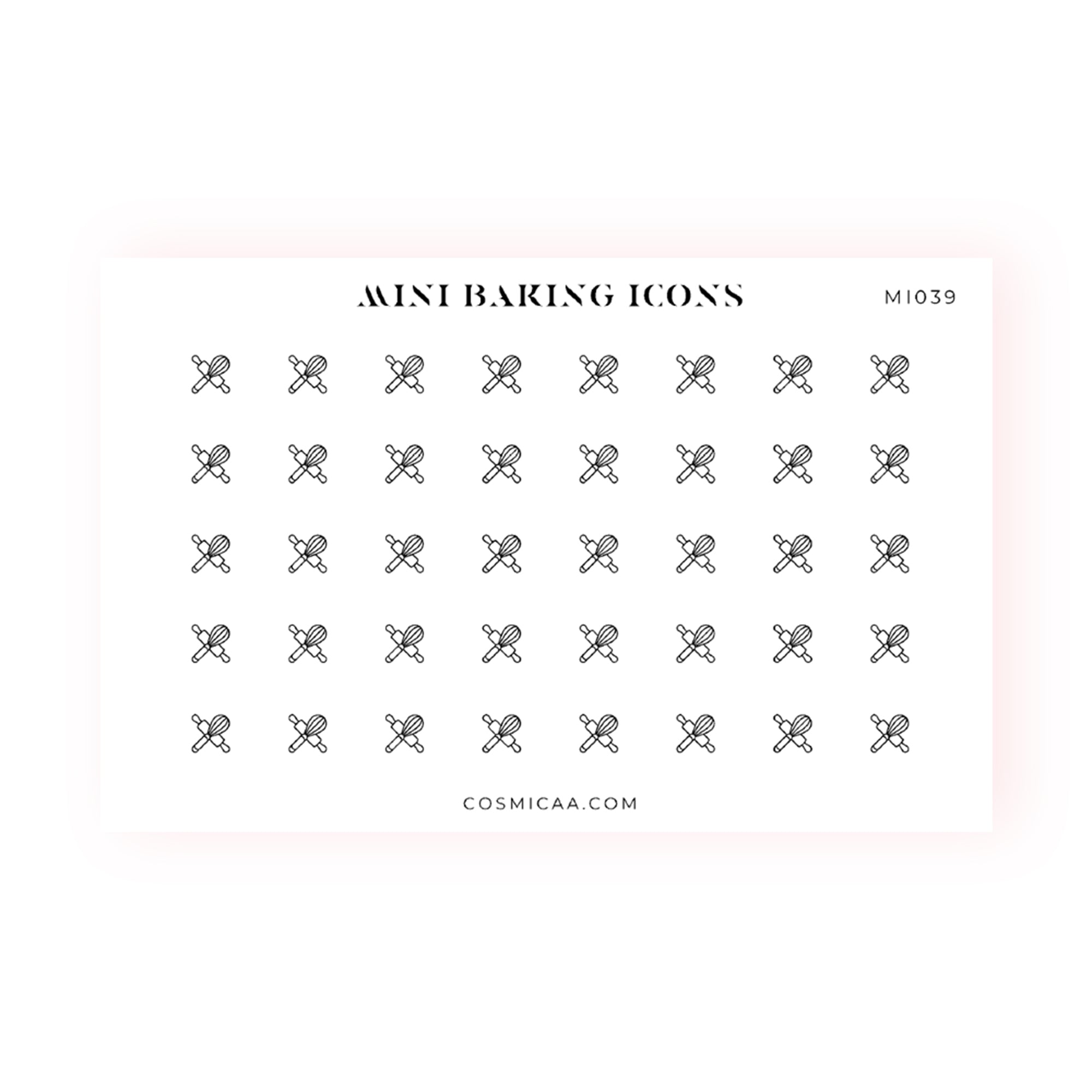 Mini Baking Icons - Planner stickers