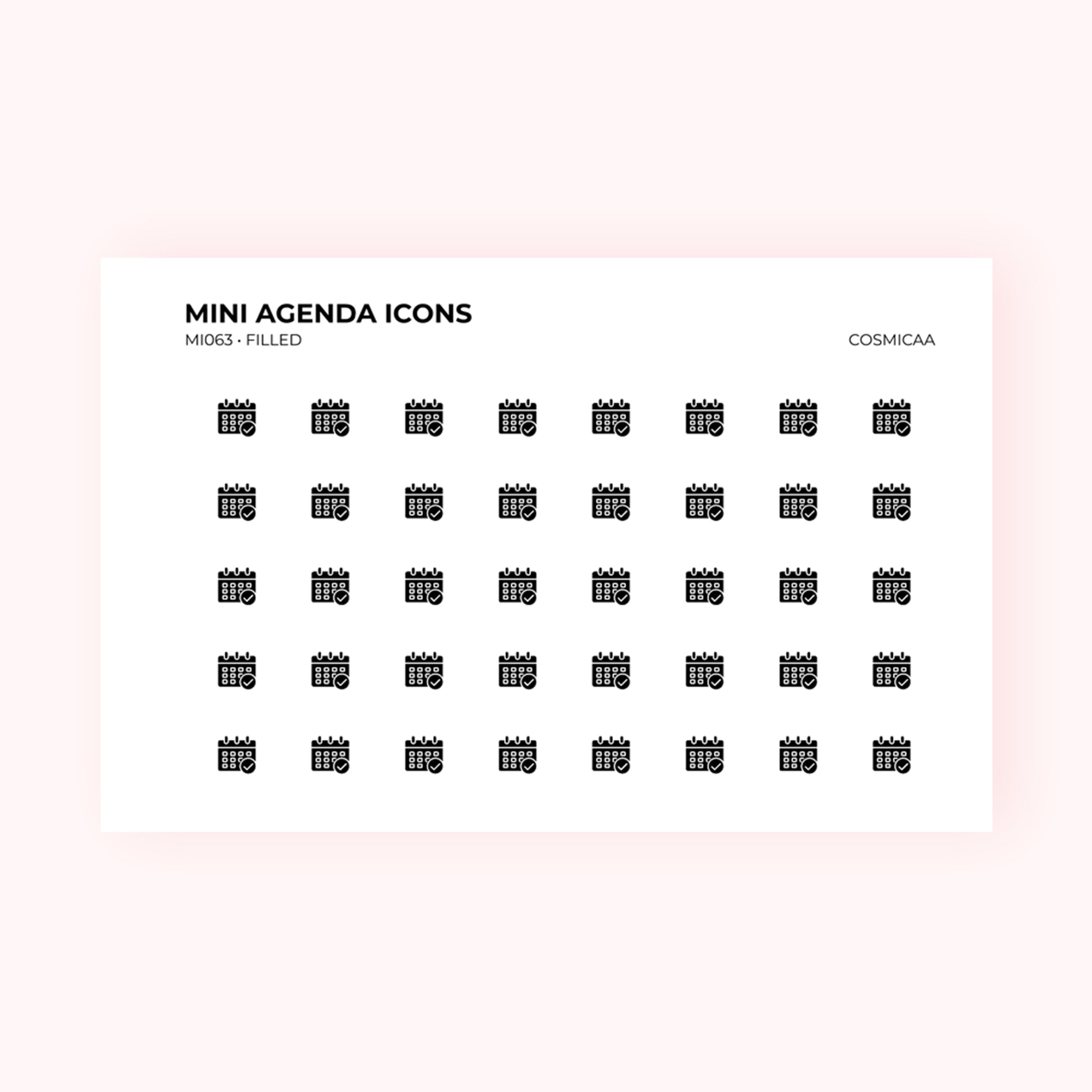 Mini icons - Agenda – Cosmicaa
