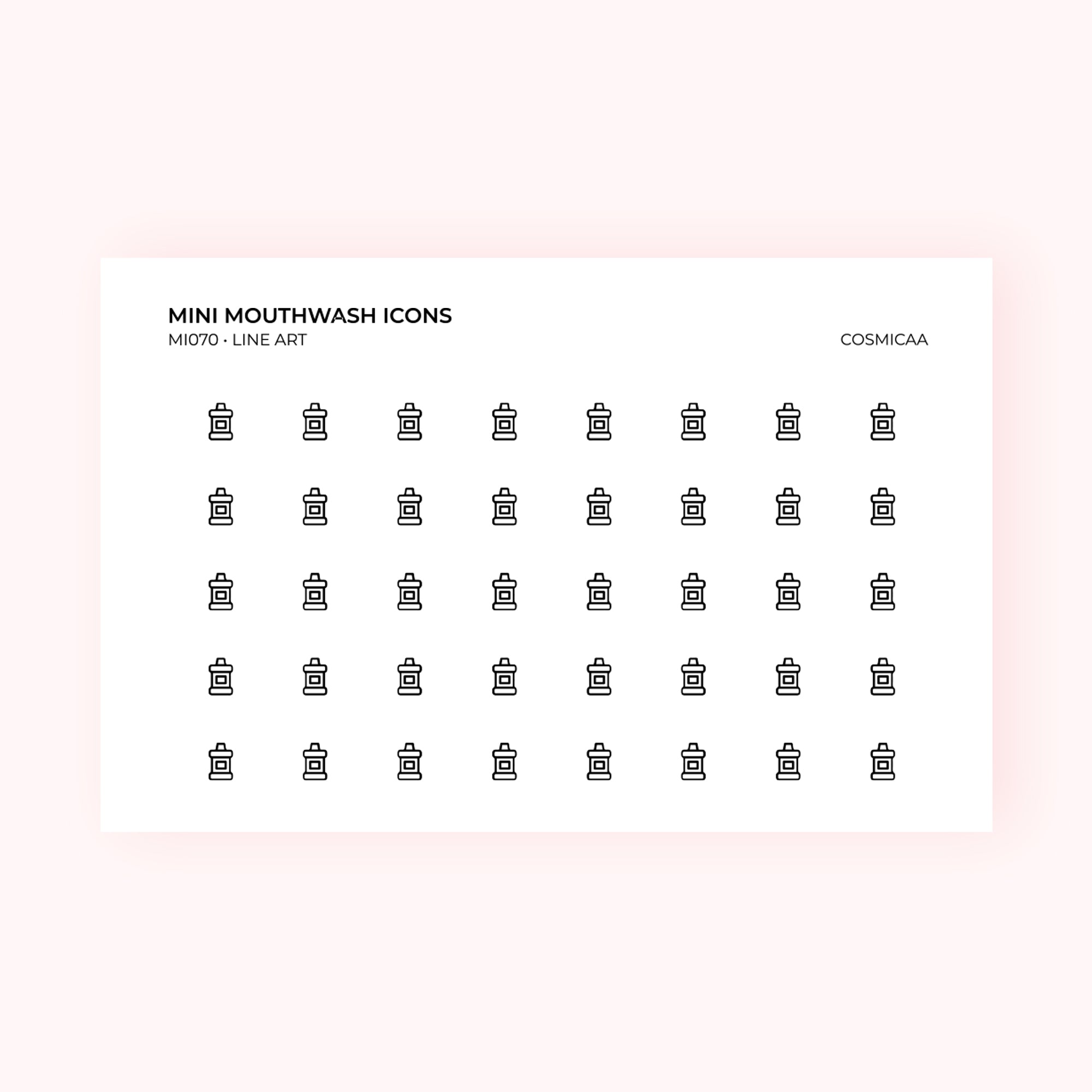 Mini icons - Mouthwash