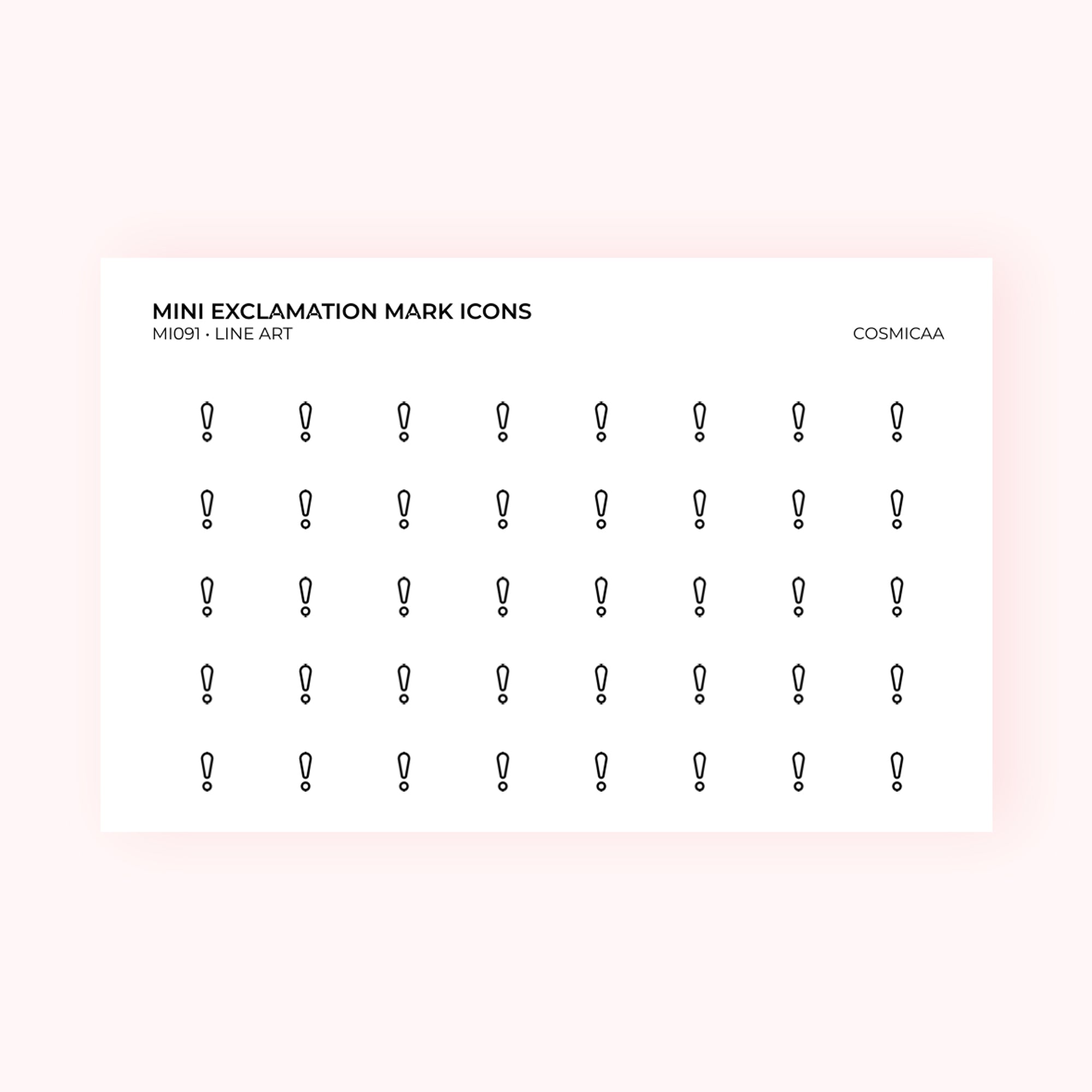 Mini icons - Exclamation mark