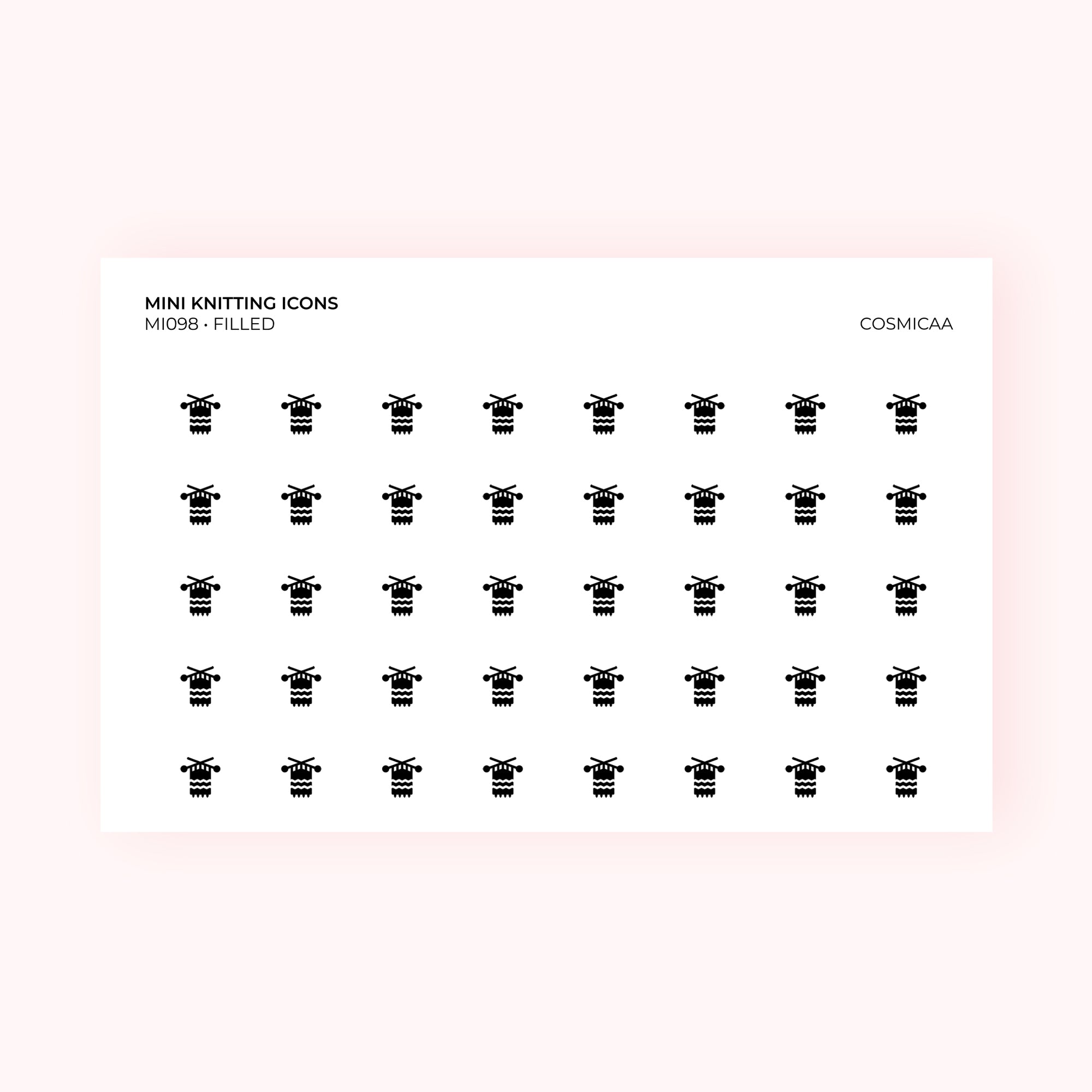 Mini icons - Knitting