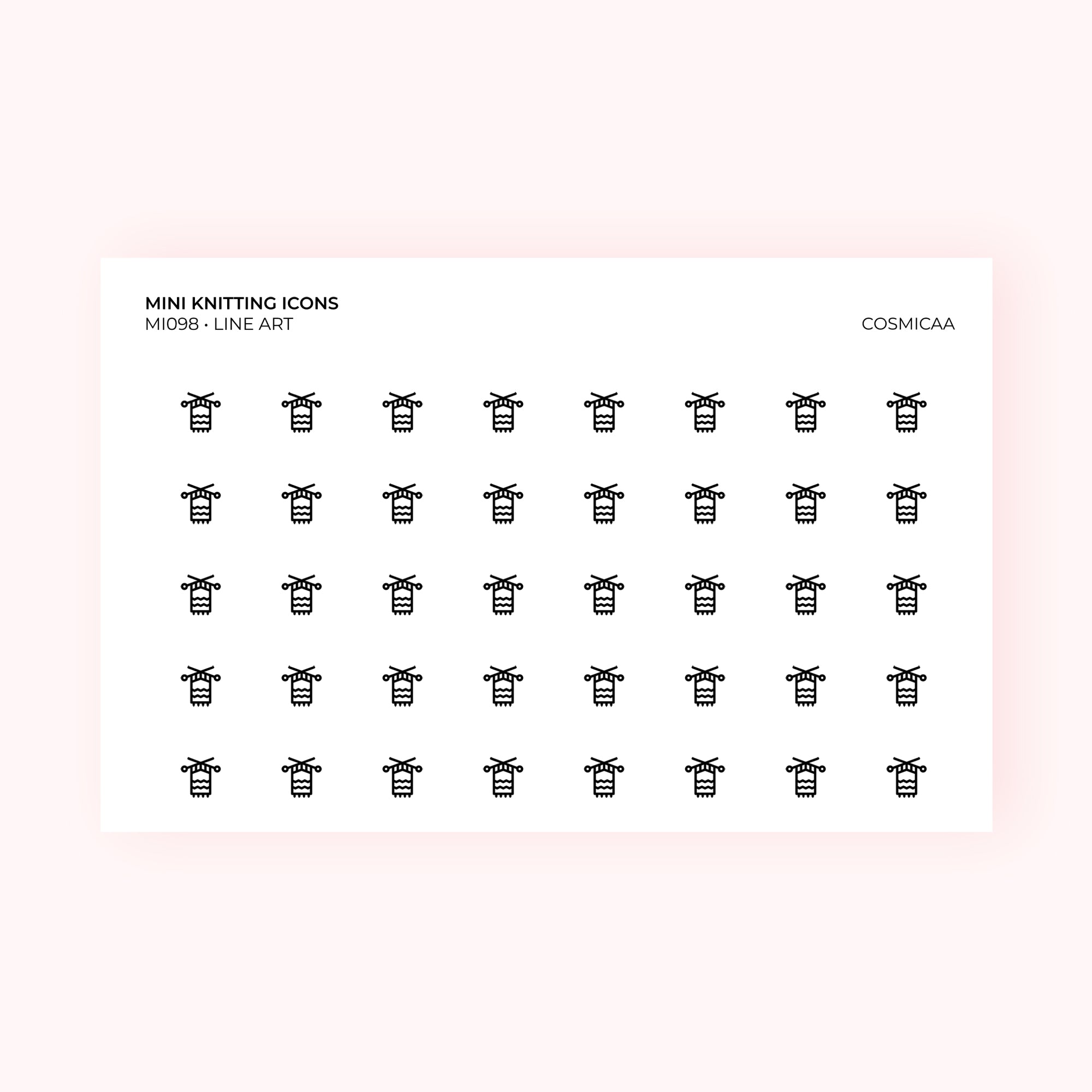 Mini icons - Knitting