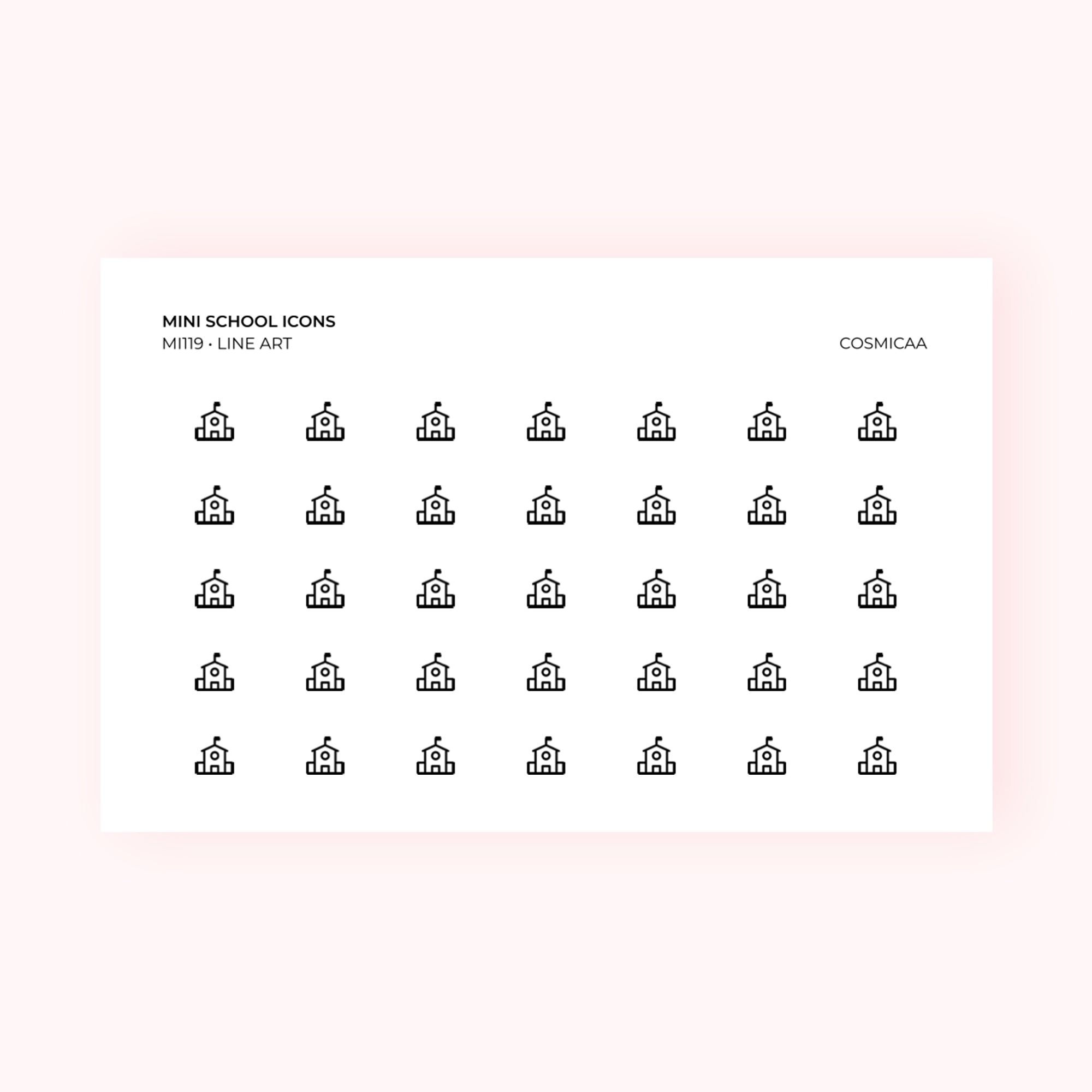 Mini icons - School