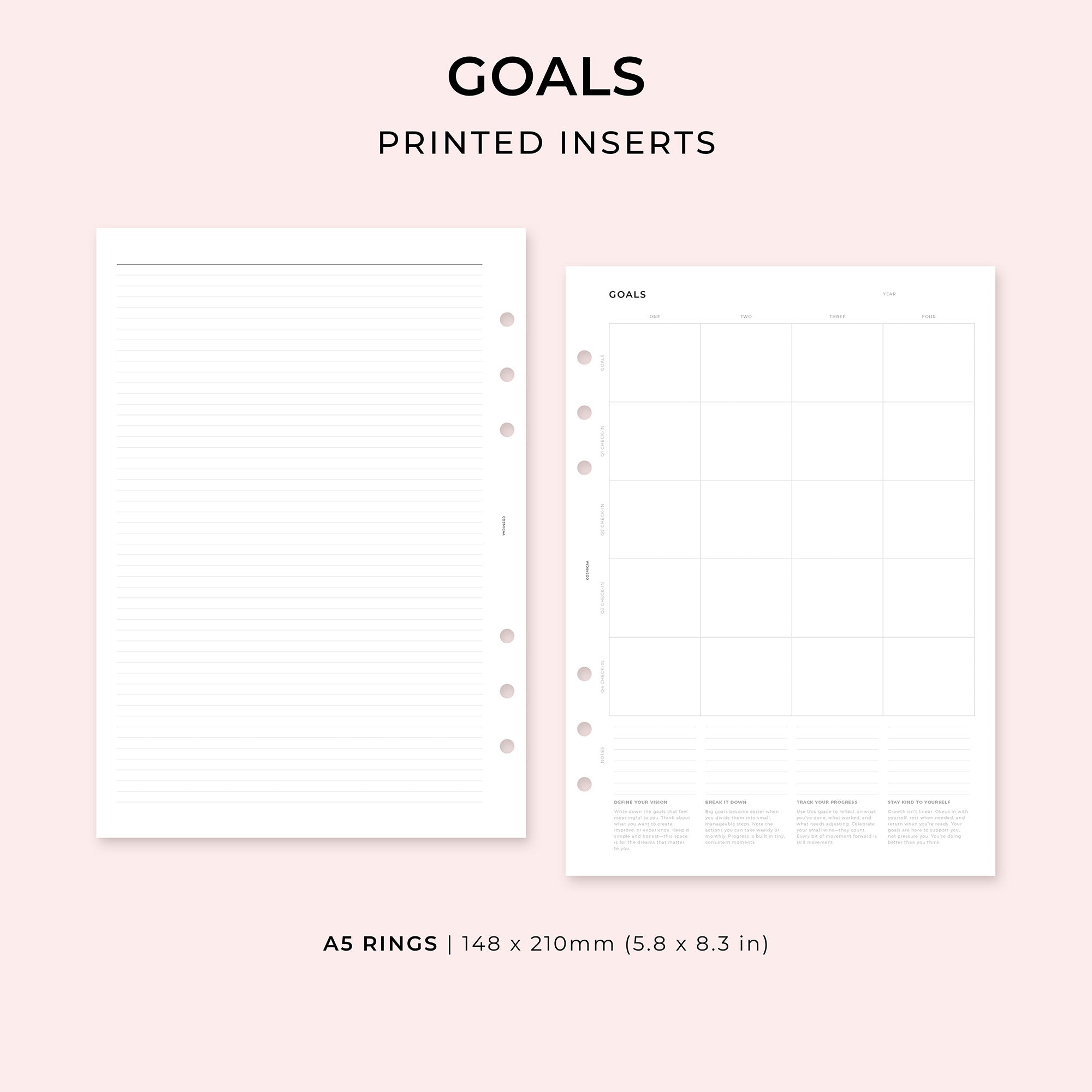 PI025 - Goals - Printed inserts