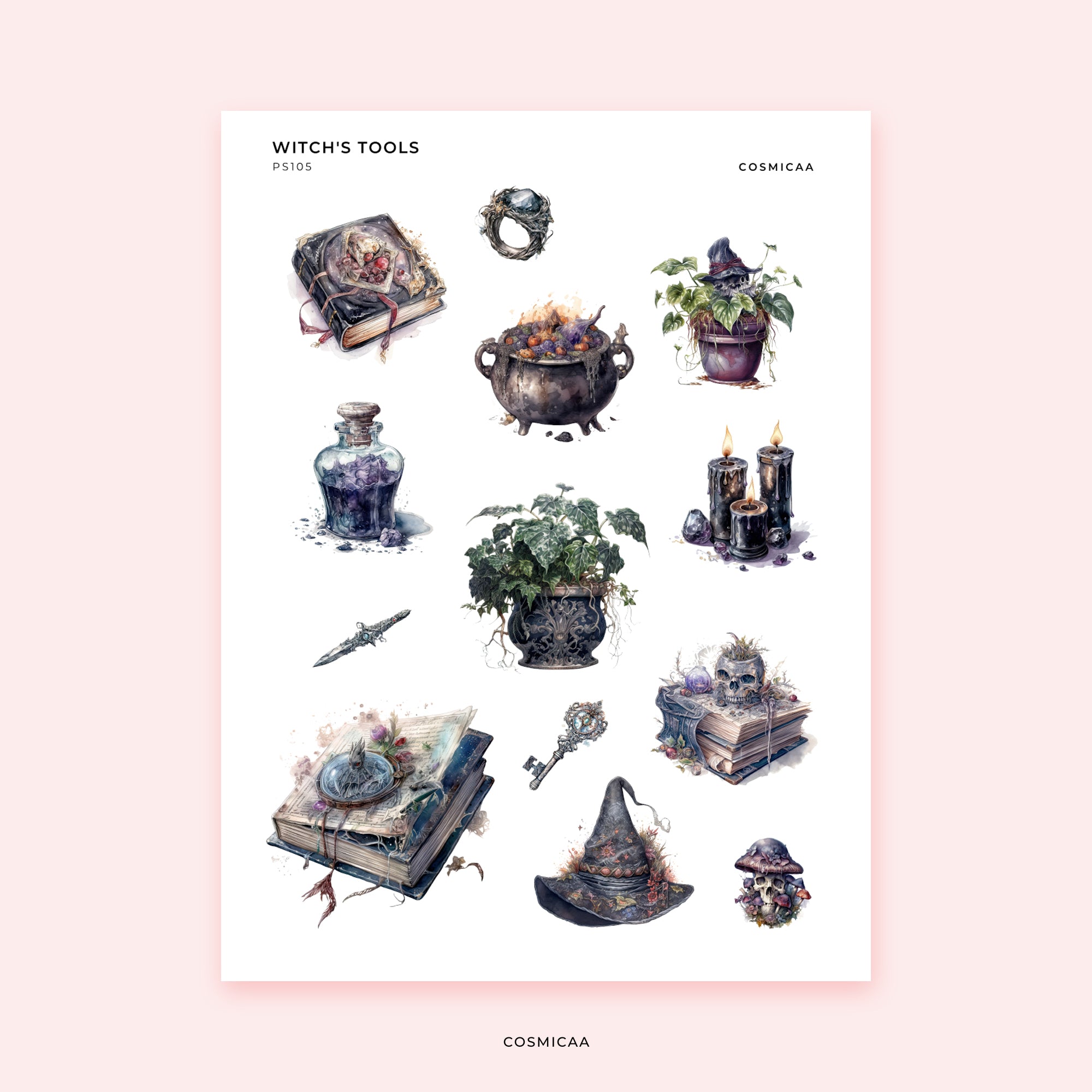 Witch's Tools - Planner Stickers