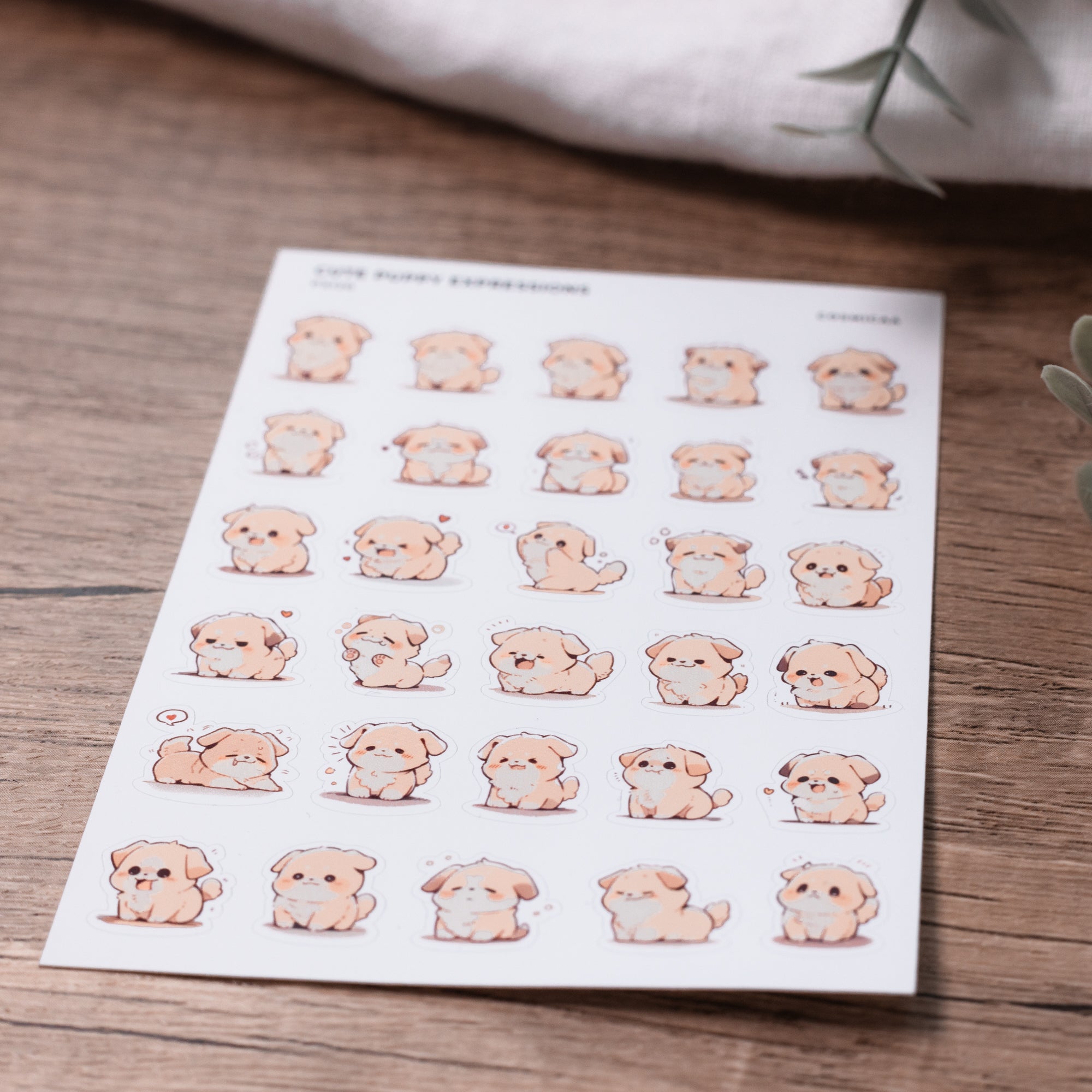 Cute Dog Expressions - Planner Stickers