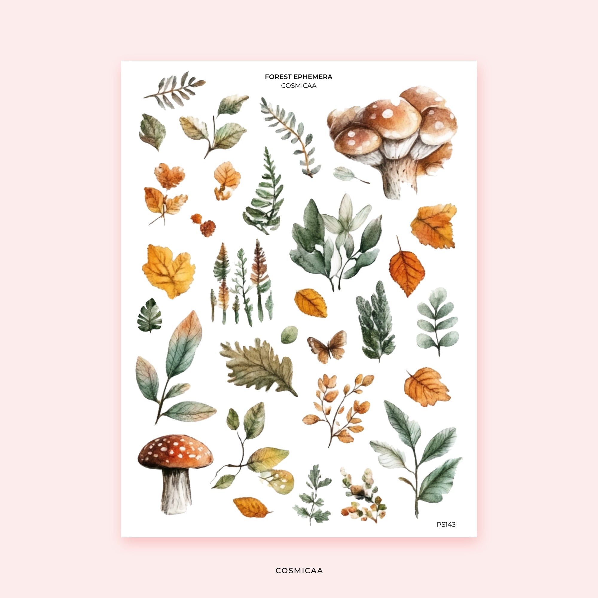 Forest ephemera - Planner Stickers