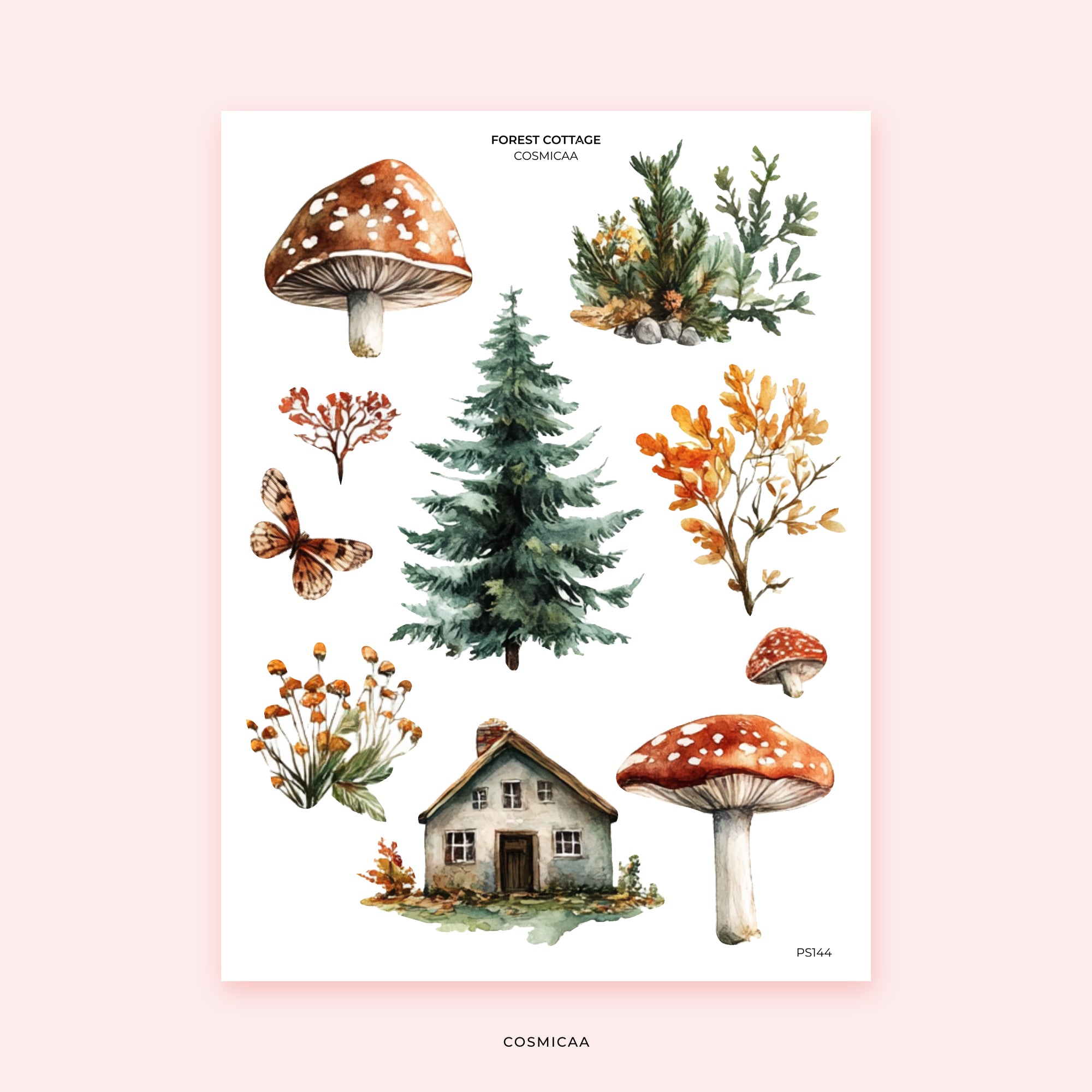 Forest cottage - Planner Stickers