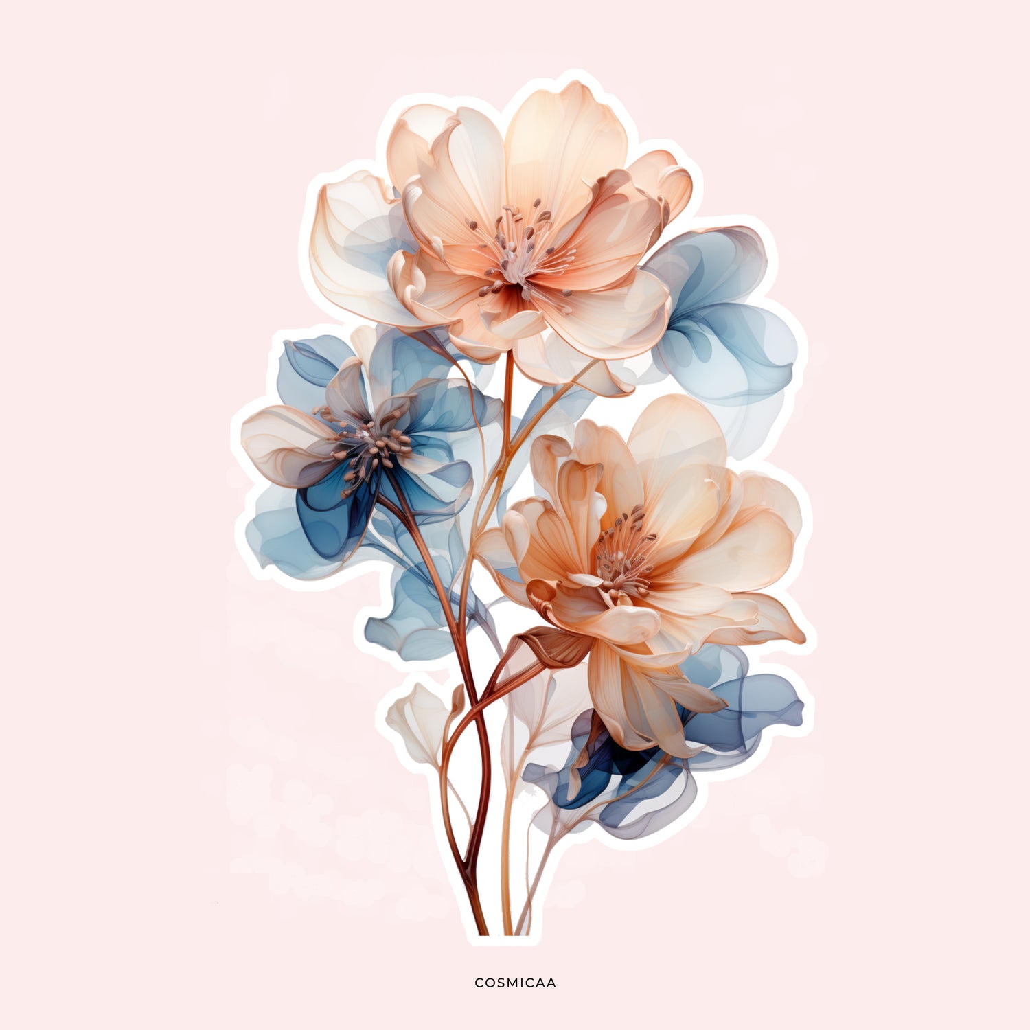 Floral die-cuts - Planner Stickers