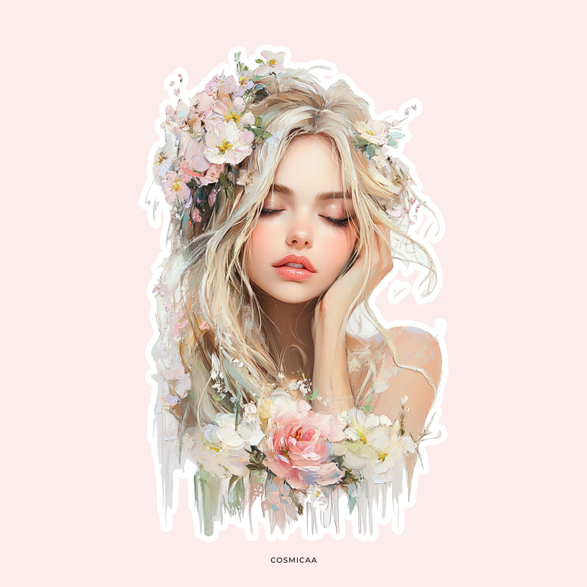 Floral fairies die-cuts - Planner Stickers