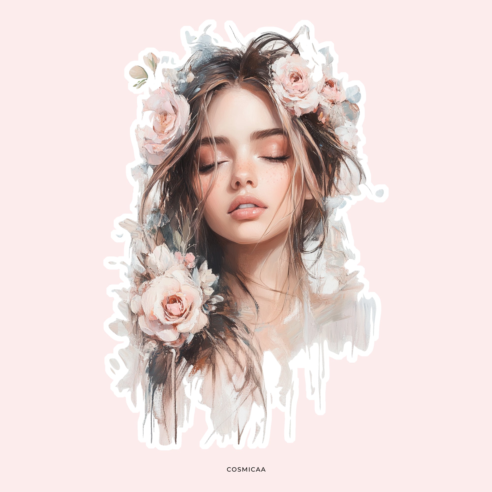 Floral fairies die-cuts - Planner Stickers