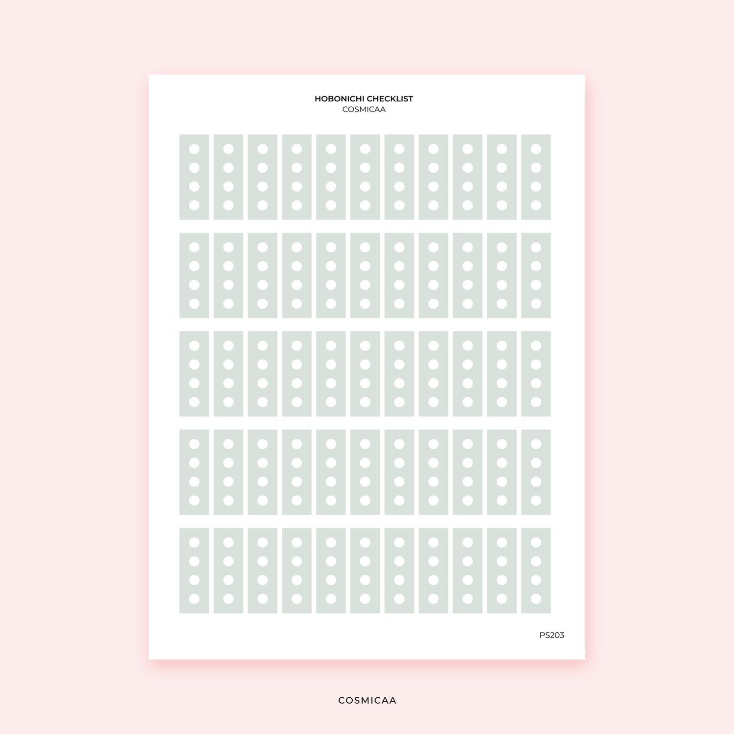 Hobonichi Checklist - Stickers