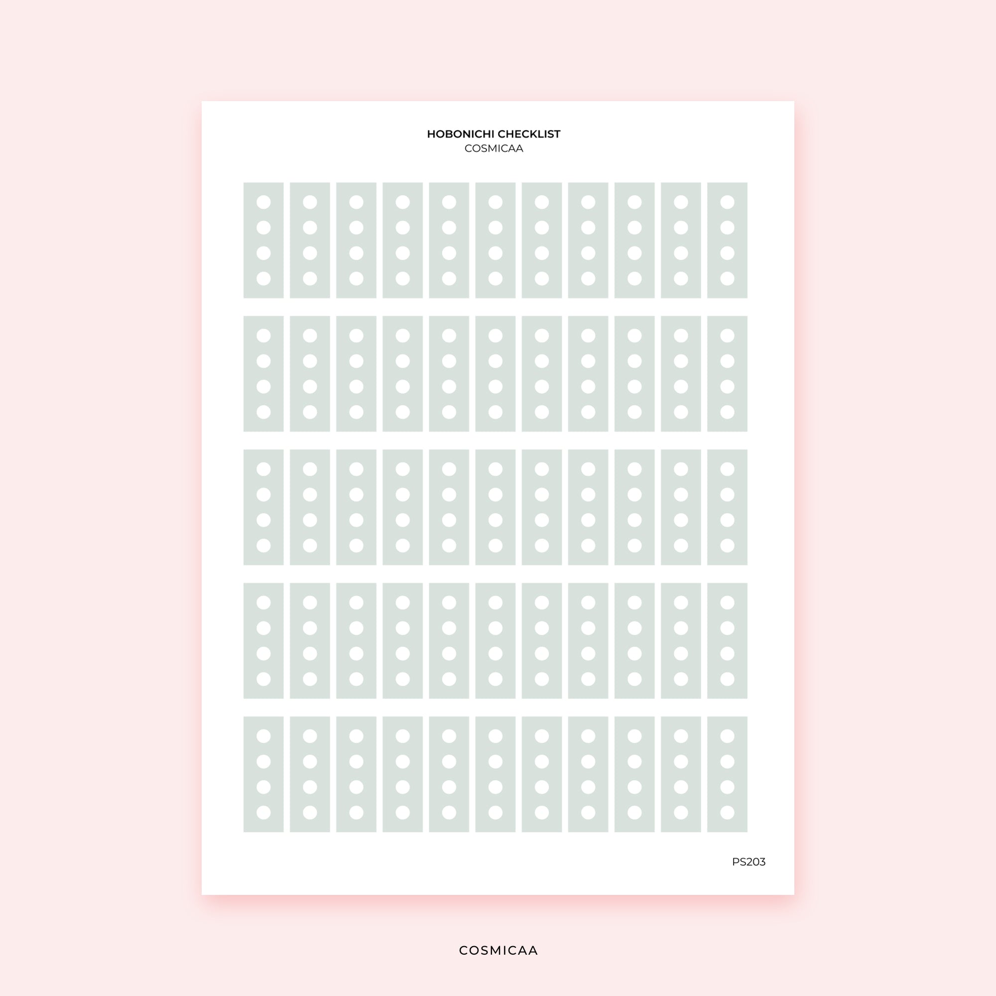 Hobonichi Checklist - Stickers