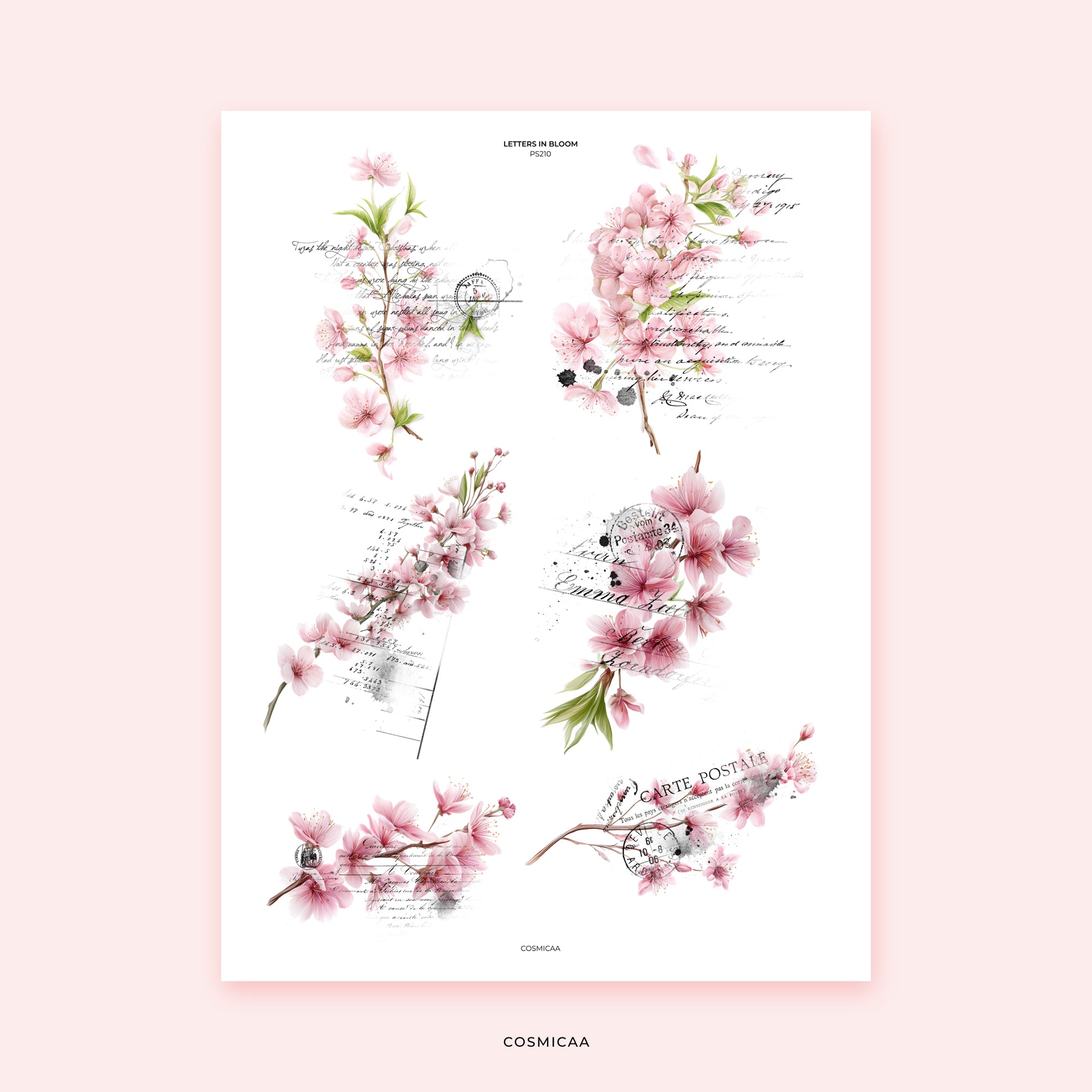 Letters in Bloom - Stickers