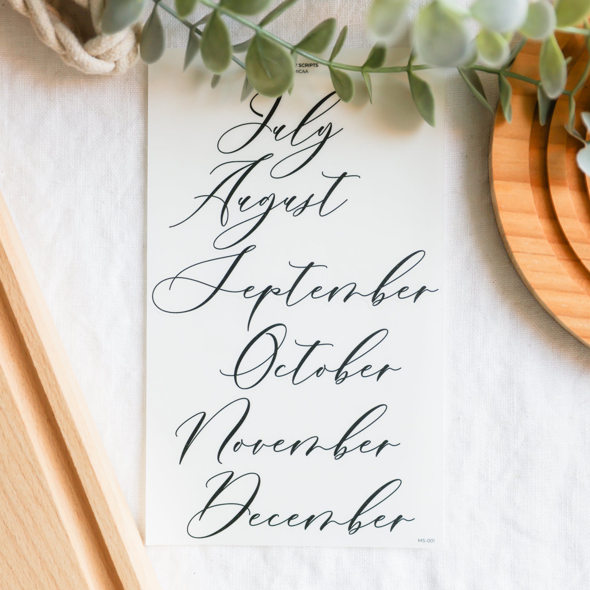 Monthly Scripts - Stickers