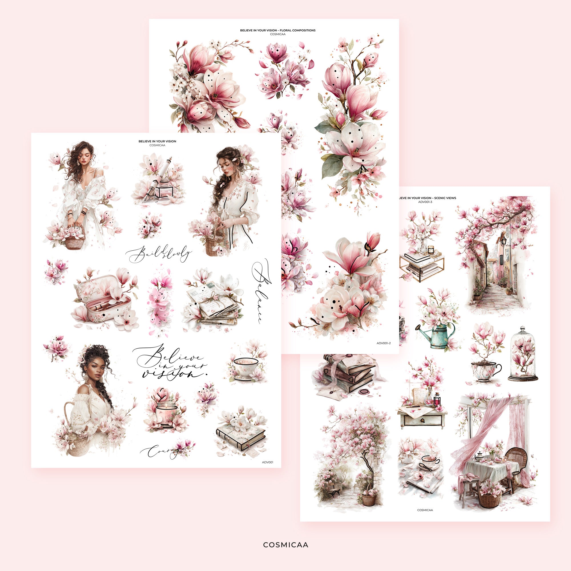 Believe in Your Vision - Stickers