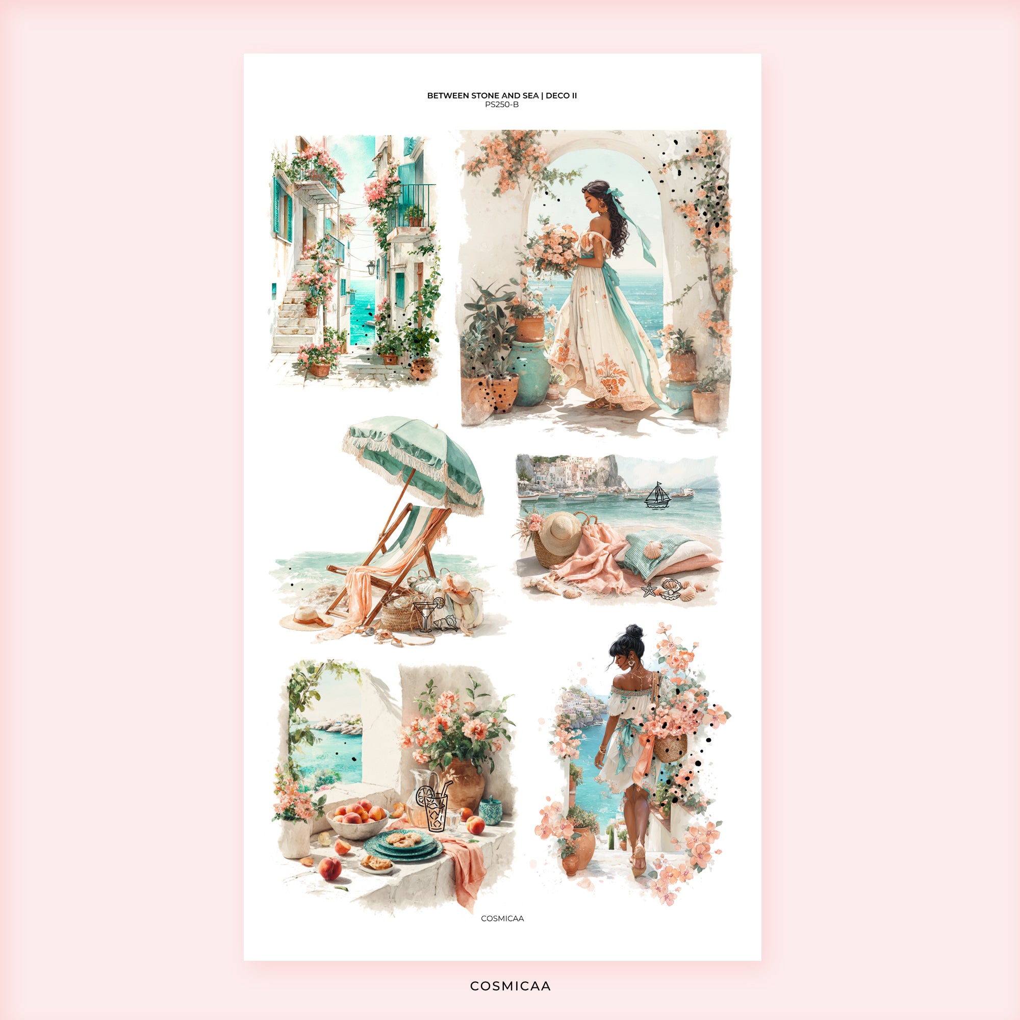 Between stone and sea - Stickers
