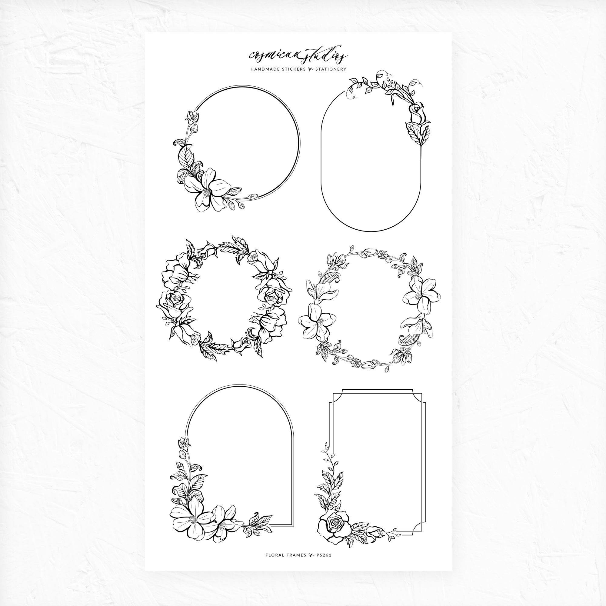 Floral Frames - Stickers