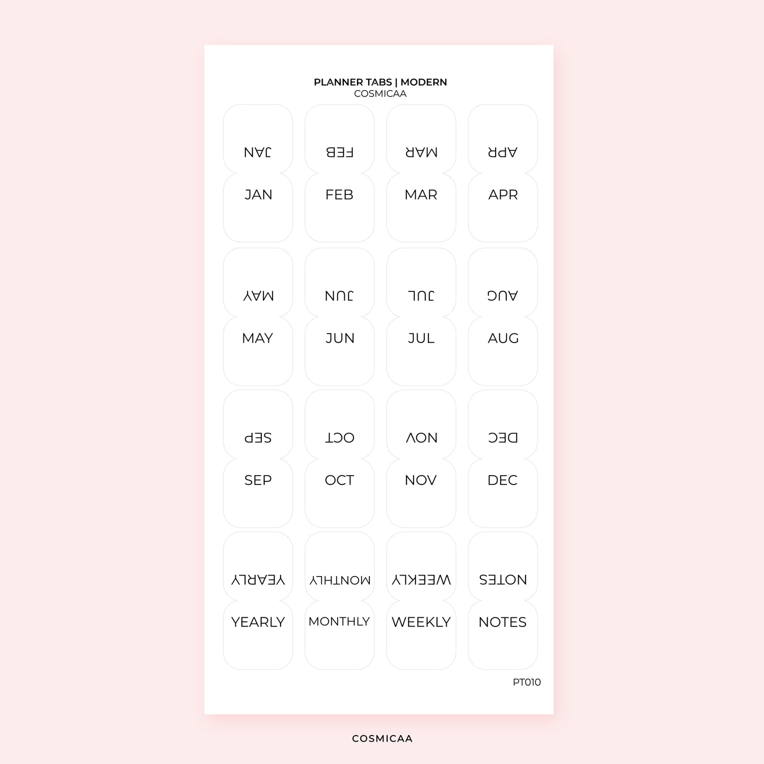 Simple planner tabs - Planner Tabs