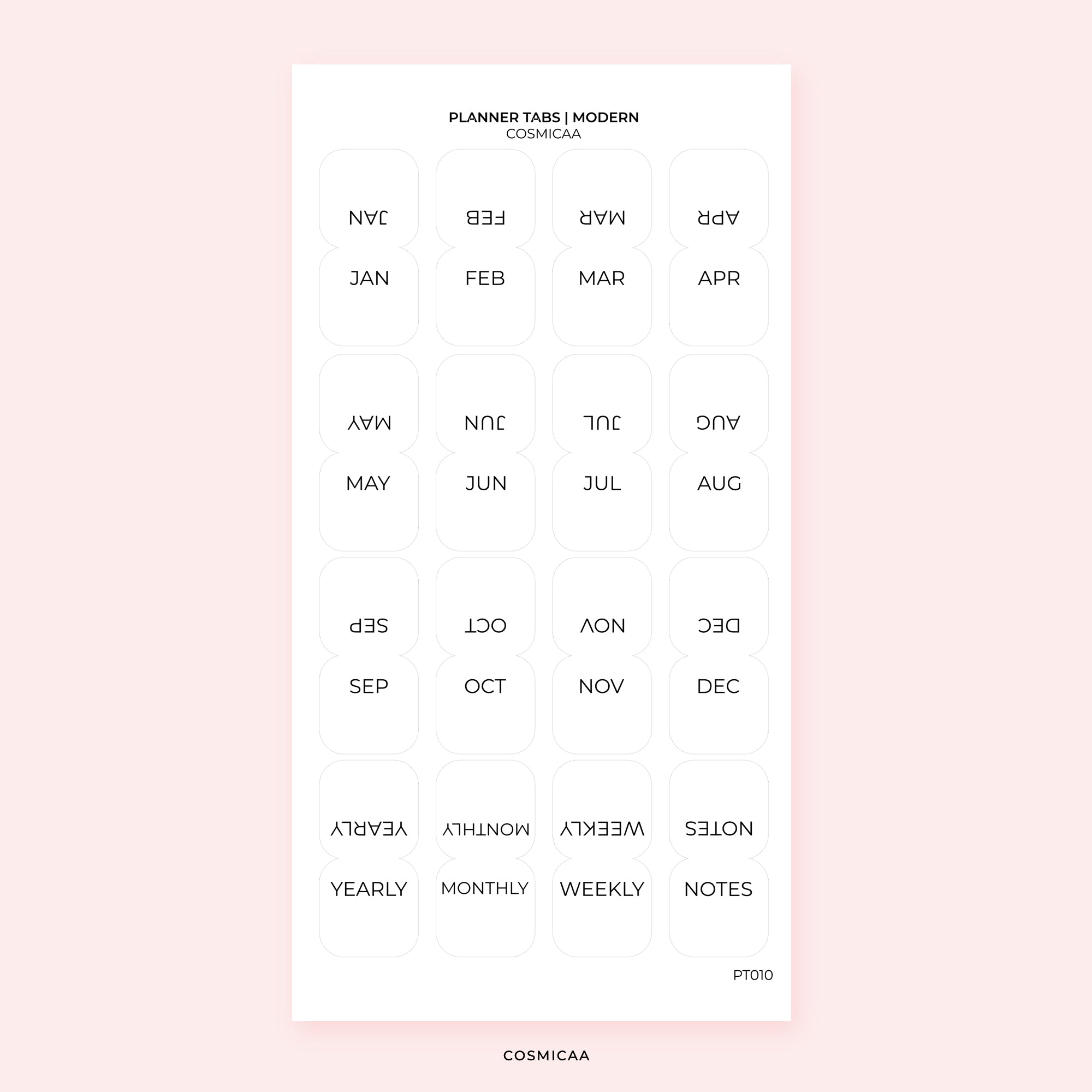 Simple planner tabs - Planner Tabs