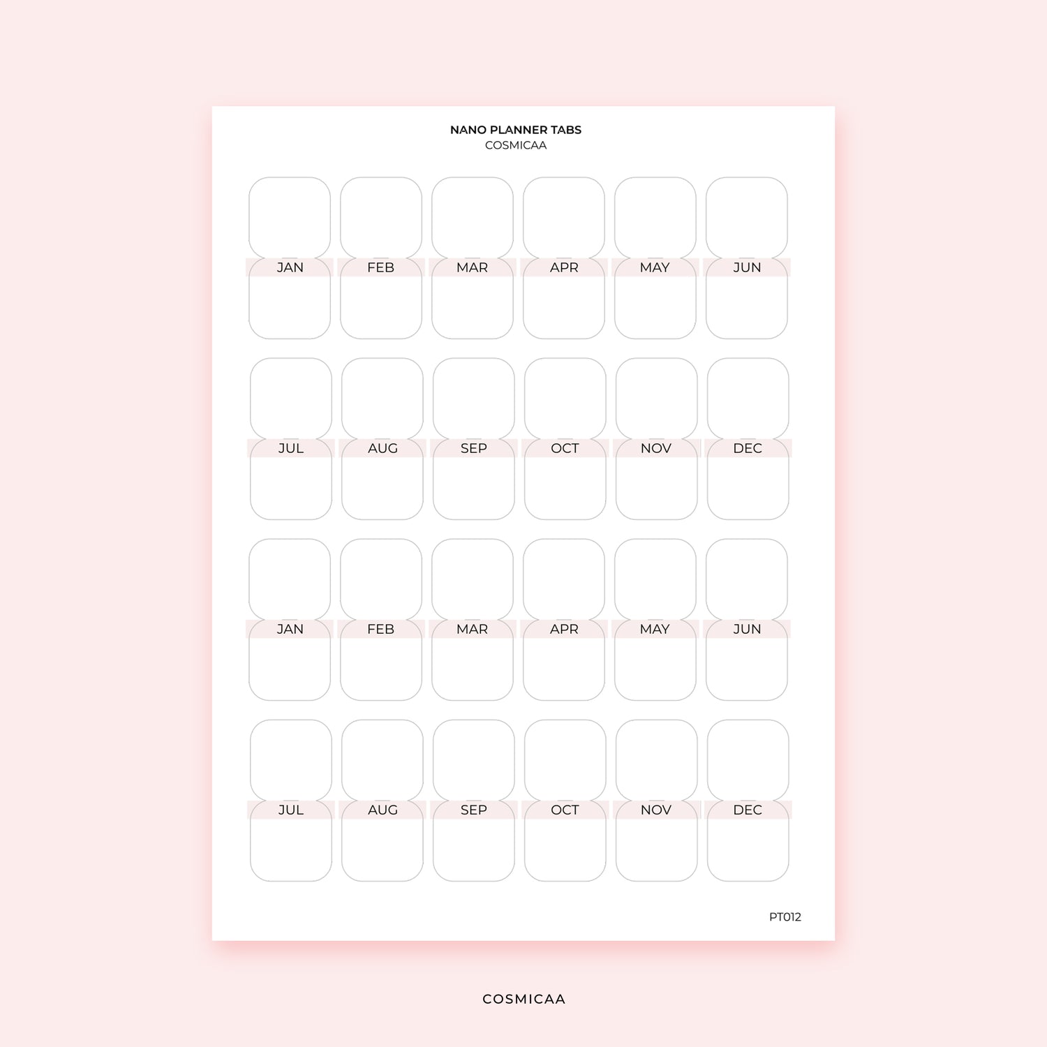 Nano Tabs - Planner Tabs