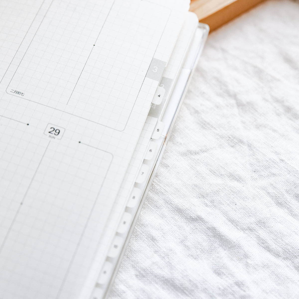 Nano Vellum Tabs - Numbered - Planner tabs