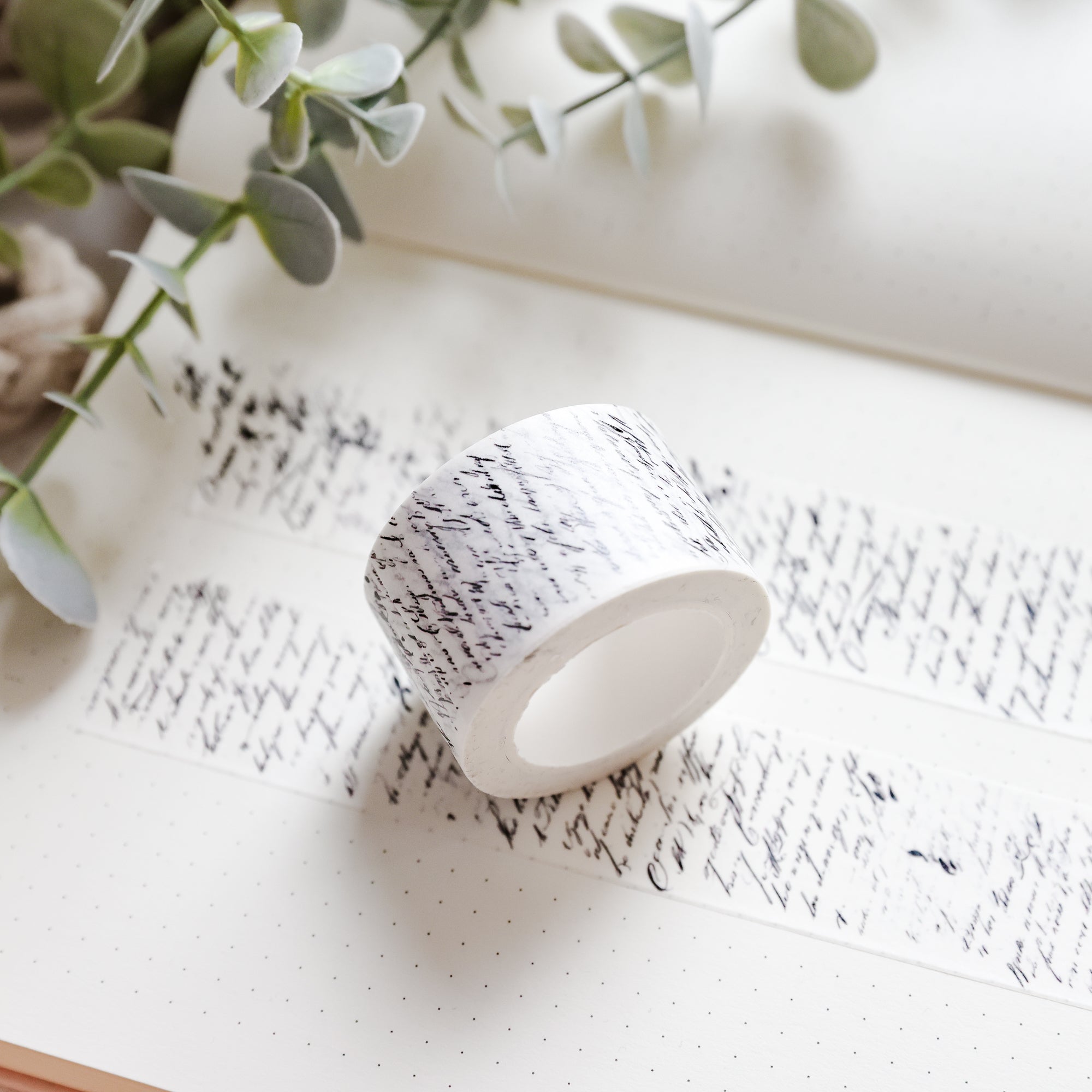 WT001 - Vintage Text Overlay (30 mm) - Washi Tape